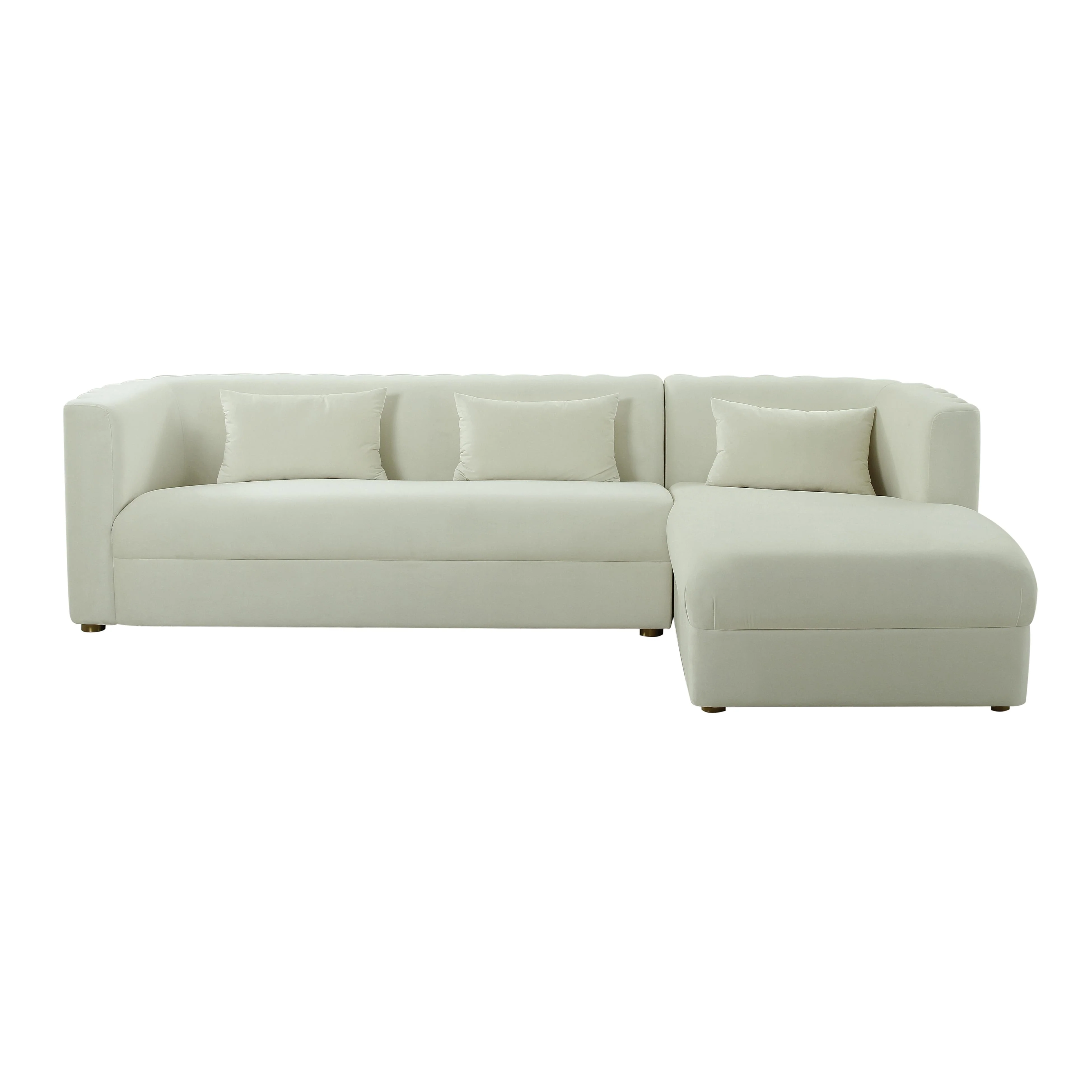 Callie Black Velvet Sectional - Image 9