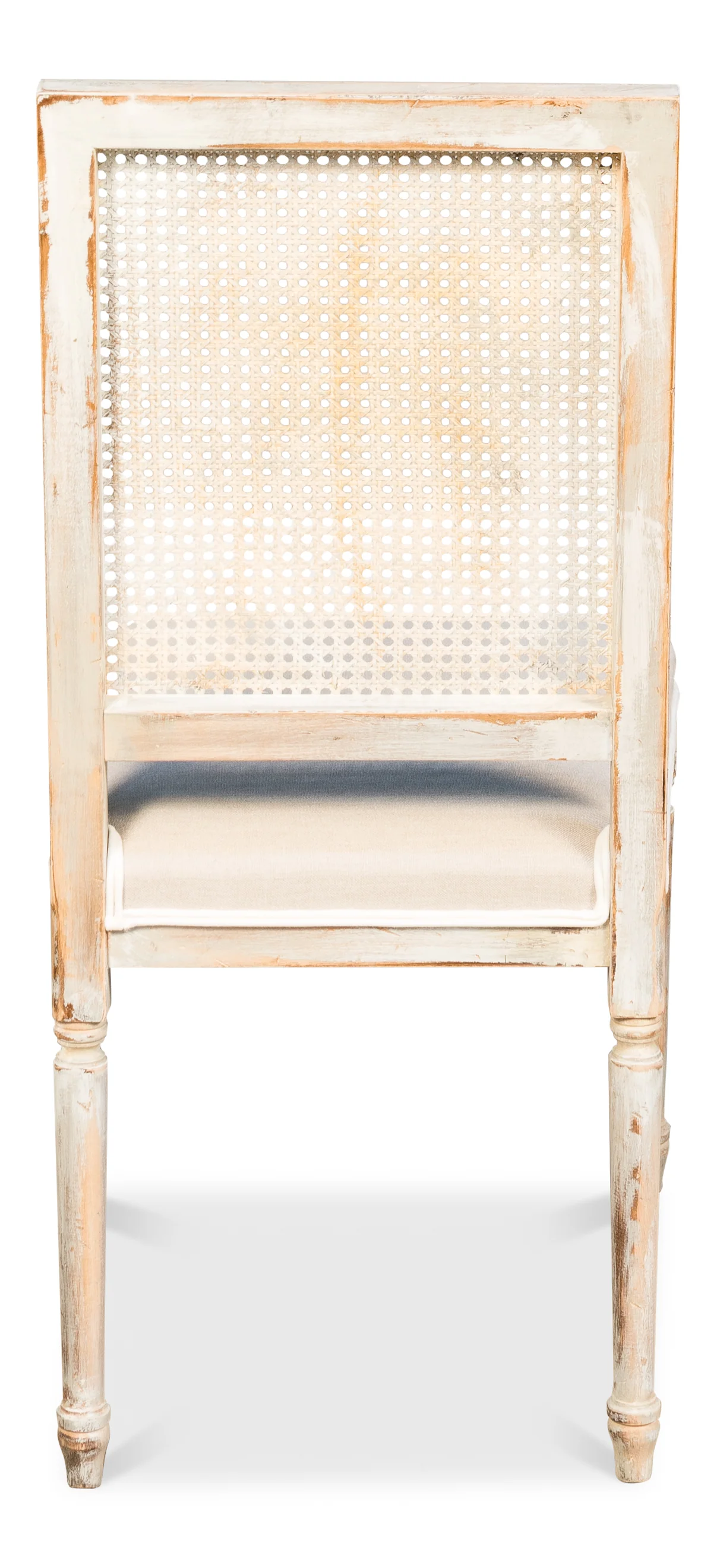 Cane Back Side Chair, Grey Oak, Flax - Image 4