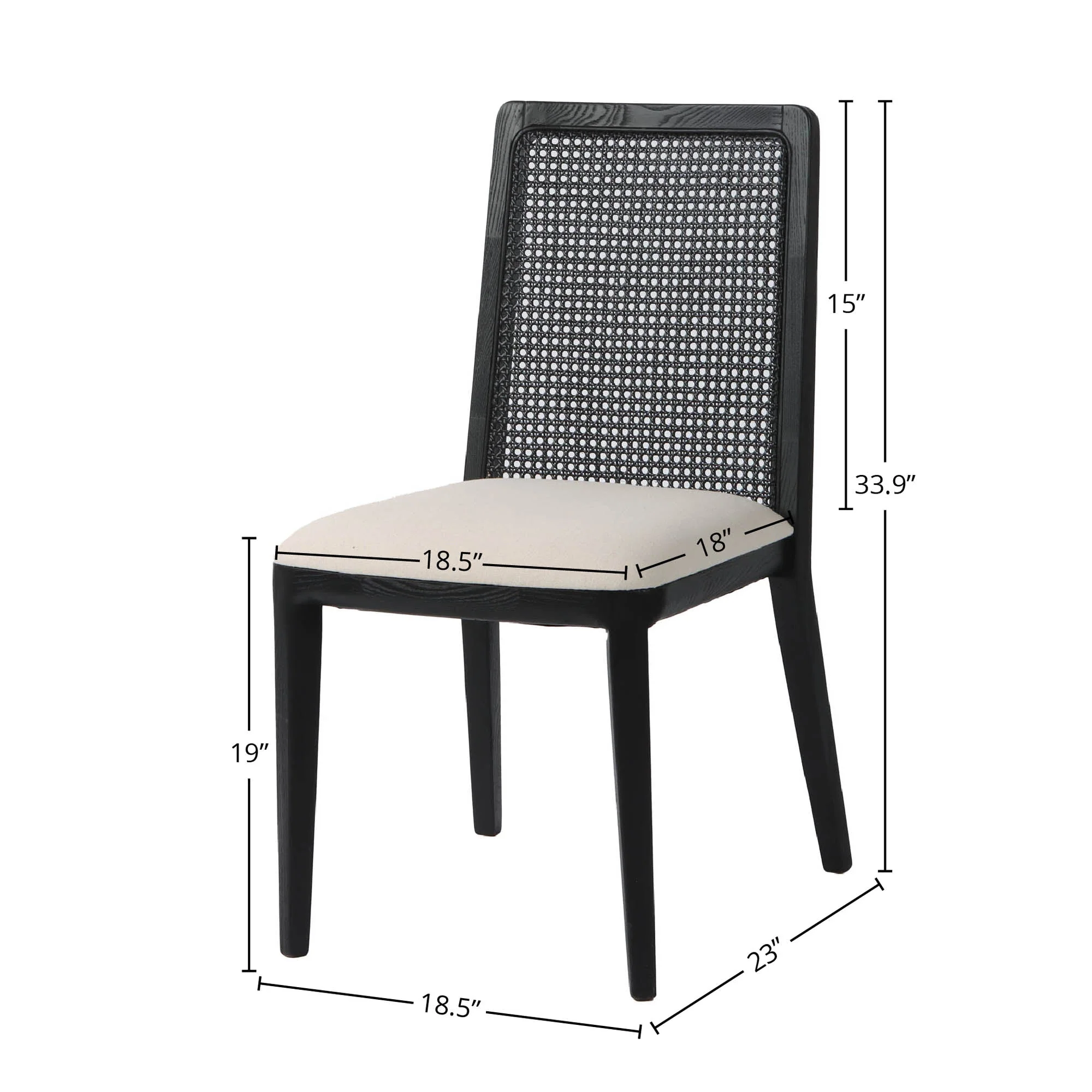 Cane Dining Chair - Image 3