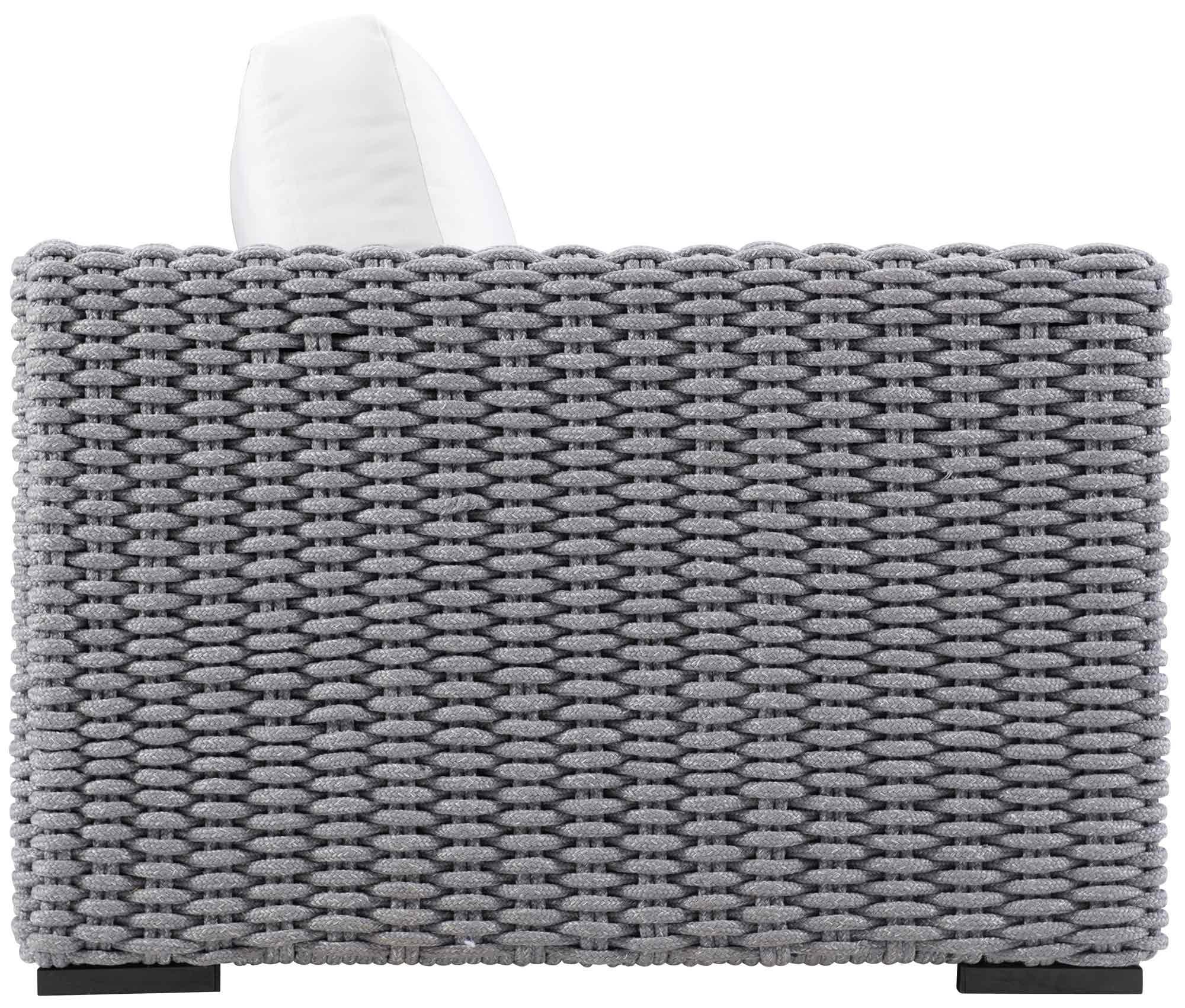 Capri Sofa/ Gray Rope Grey Rope Frame Sofa - Image 4