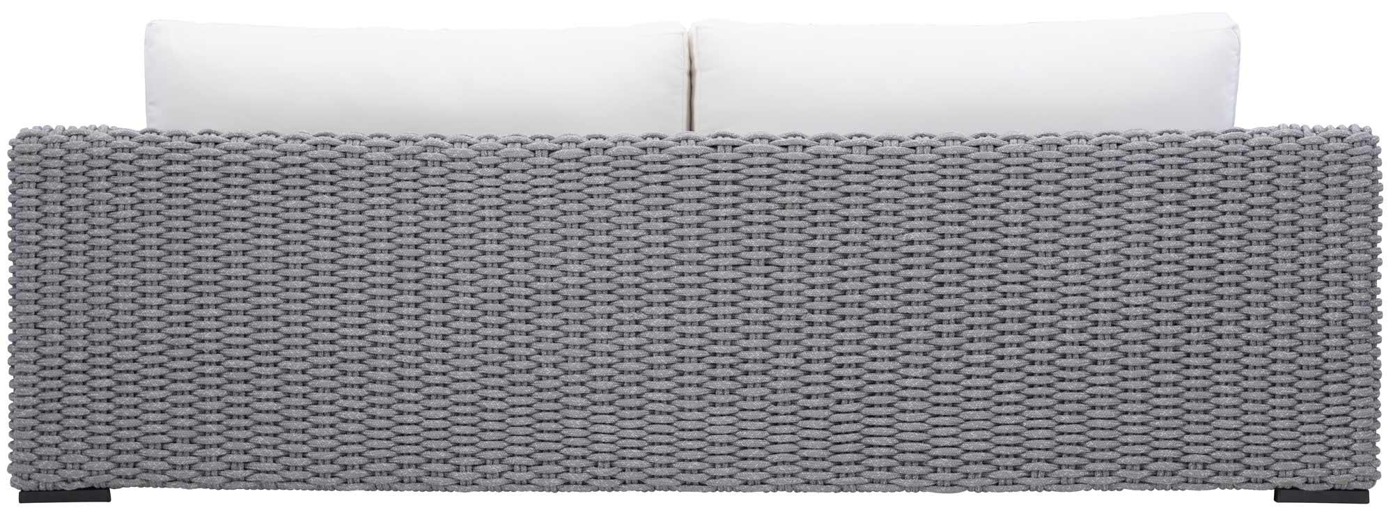 Capri Sofa/ Gray Rope Grey Rope Frame Sofa - Image 6