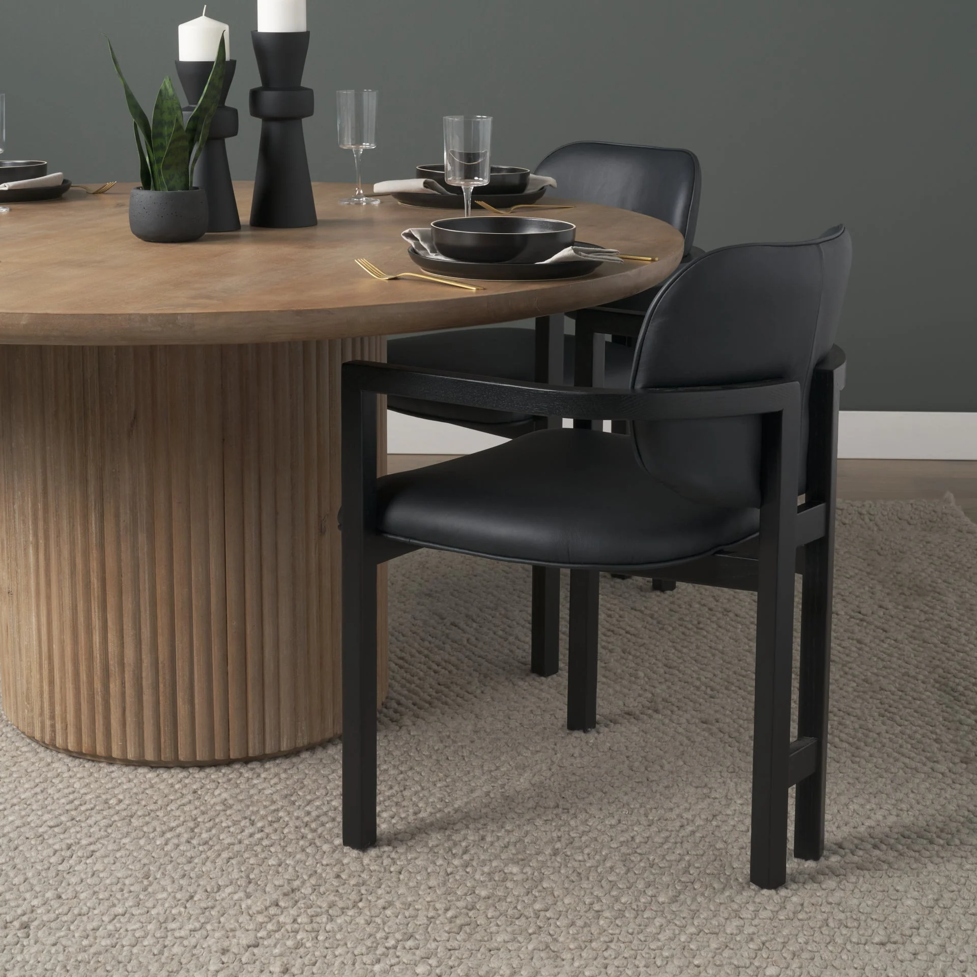 Carlisle Leather Dining Armchair - Image 13