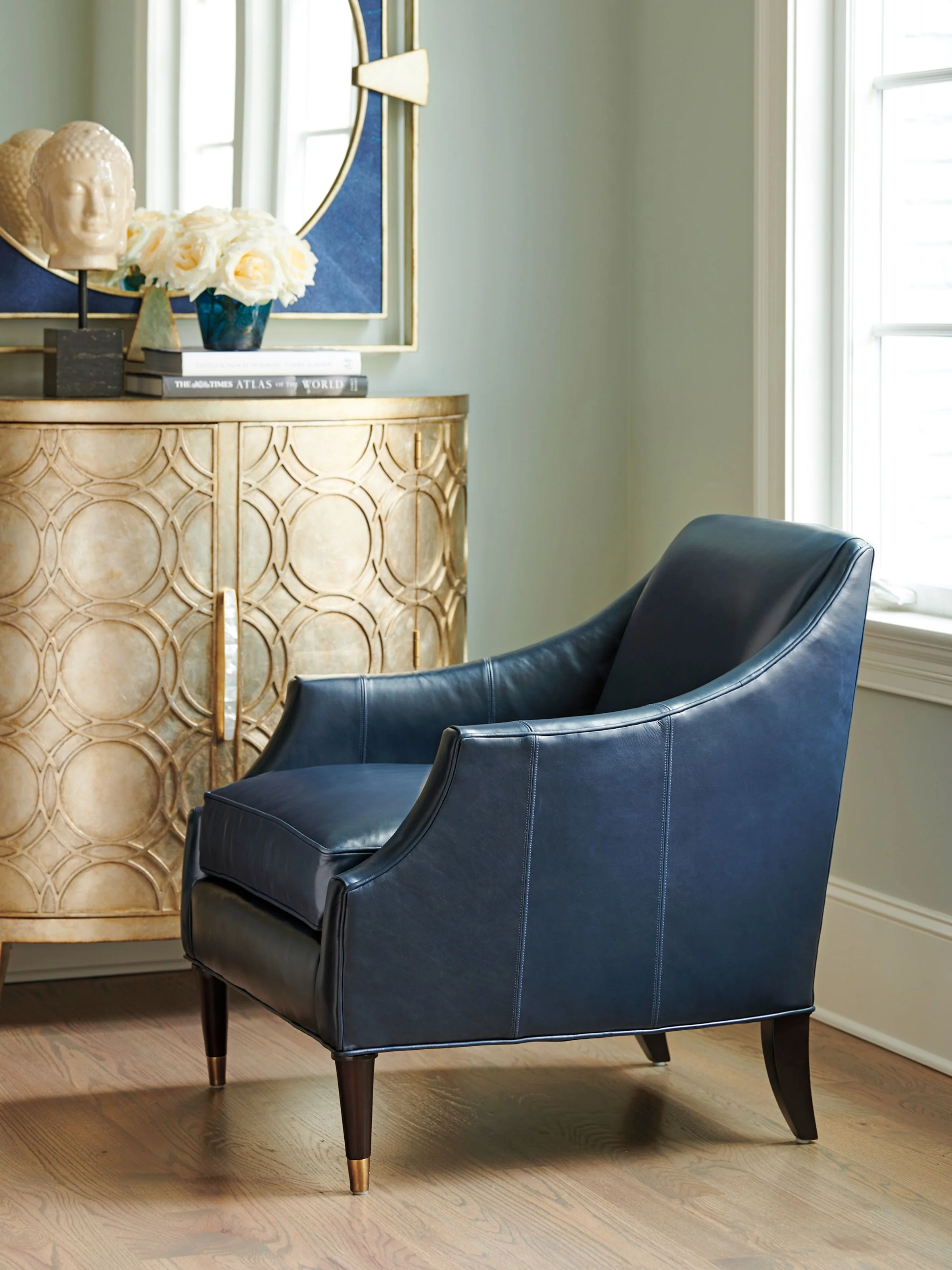 Carlyle Kerney Leather Chair - Image 3