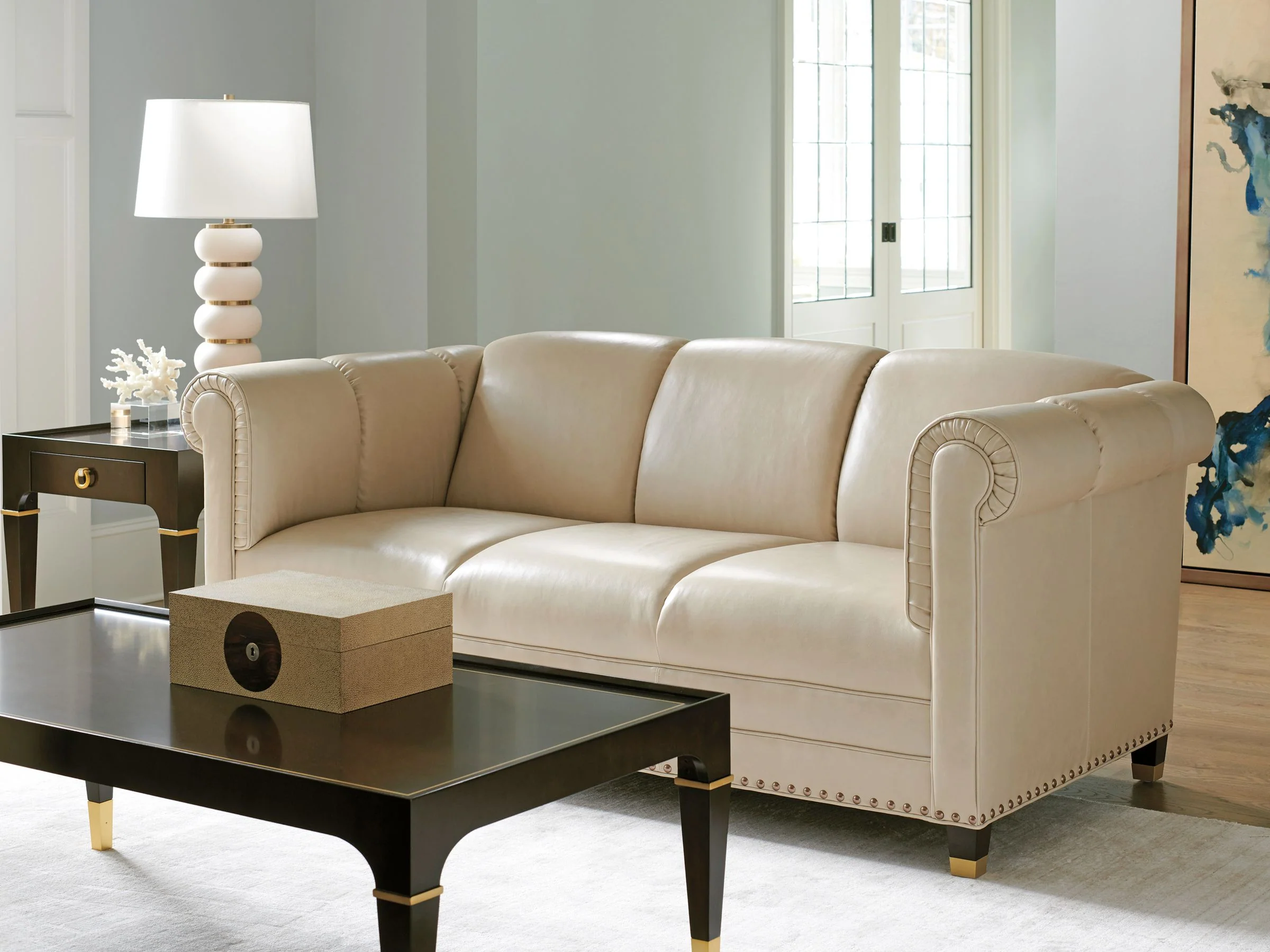 Carlyle Springfield Leather Apt Sofa - Image 2