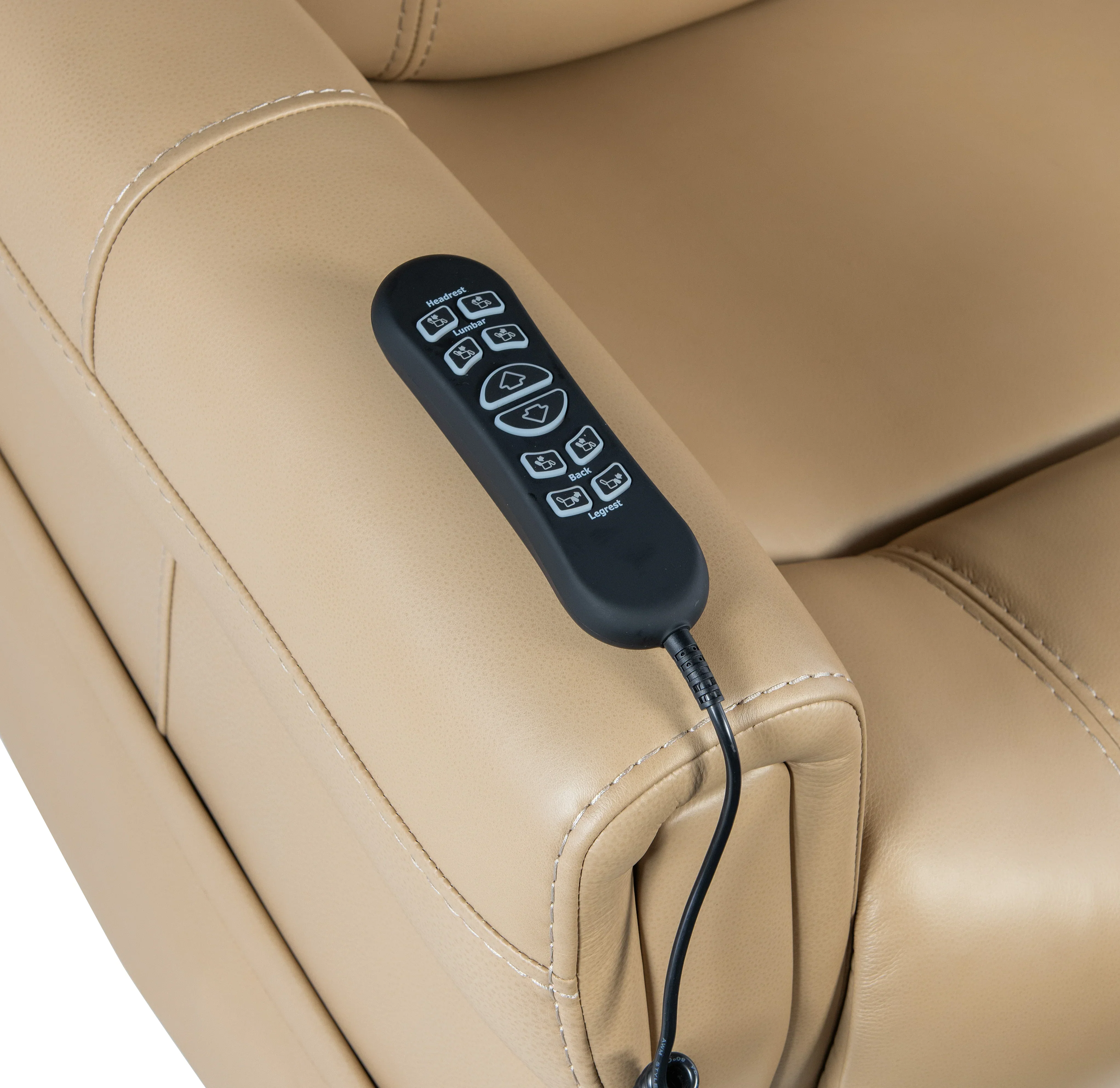 Carroll Power Recliner with Power Headrest, Lumbar & Lift - Image 9