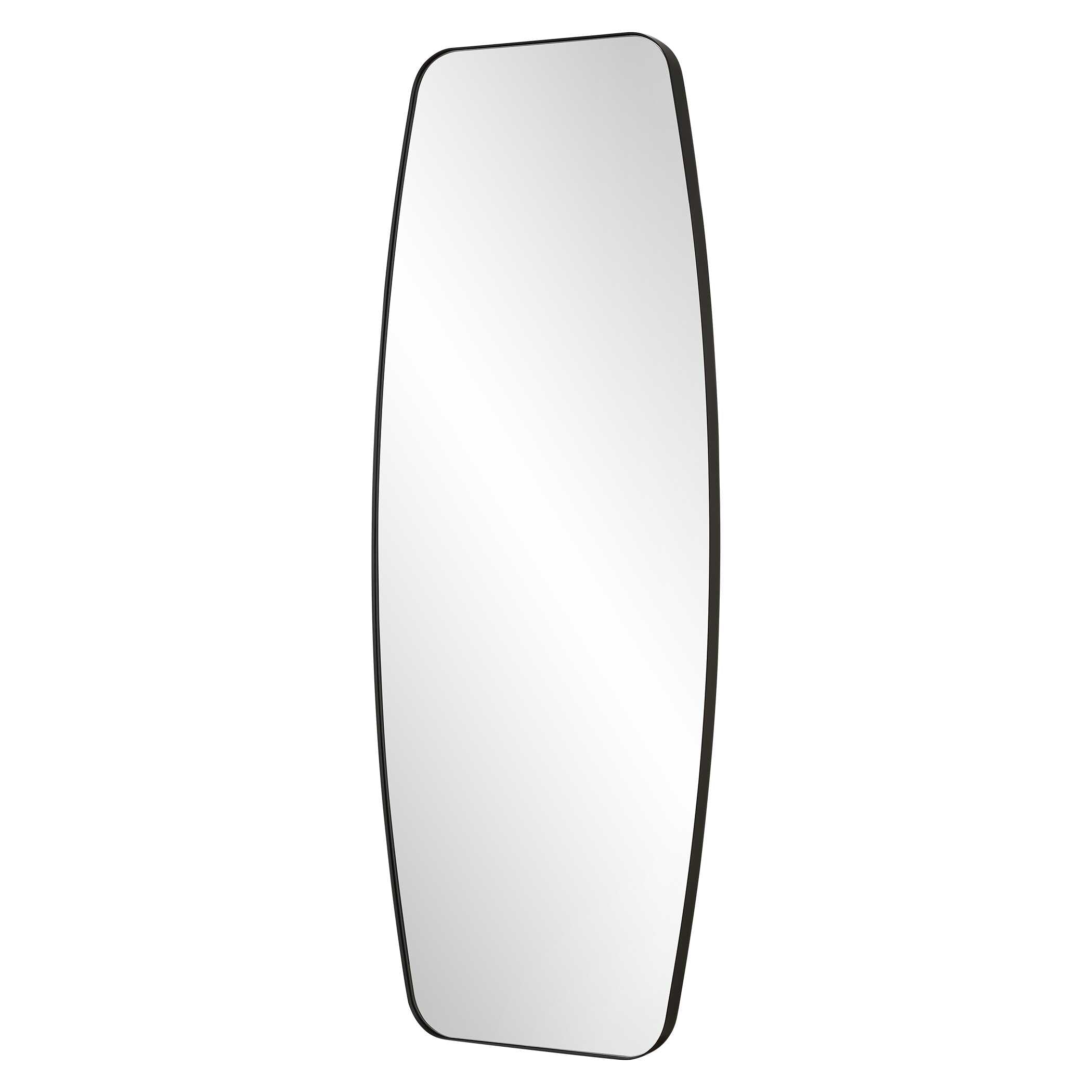 Caspian Curved Black Dressing Mirror - Image 4