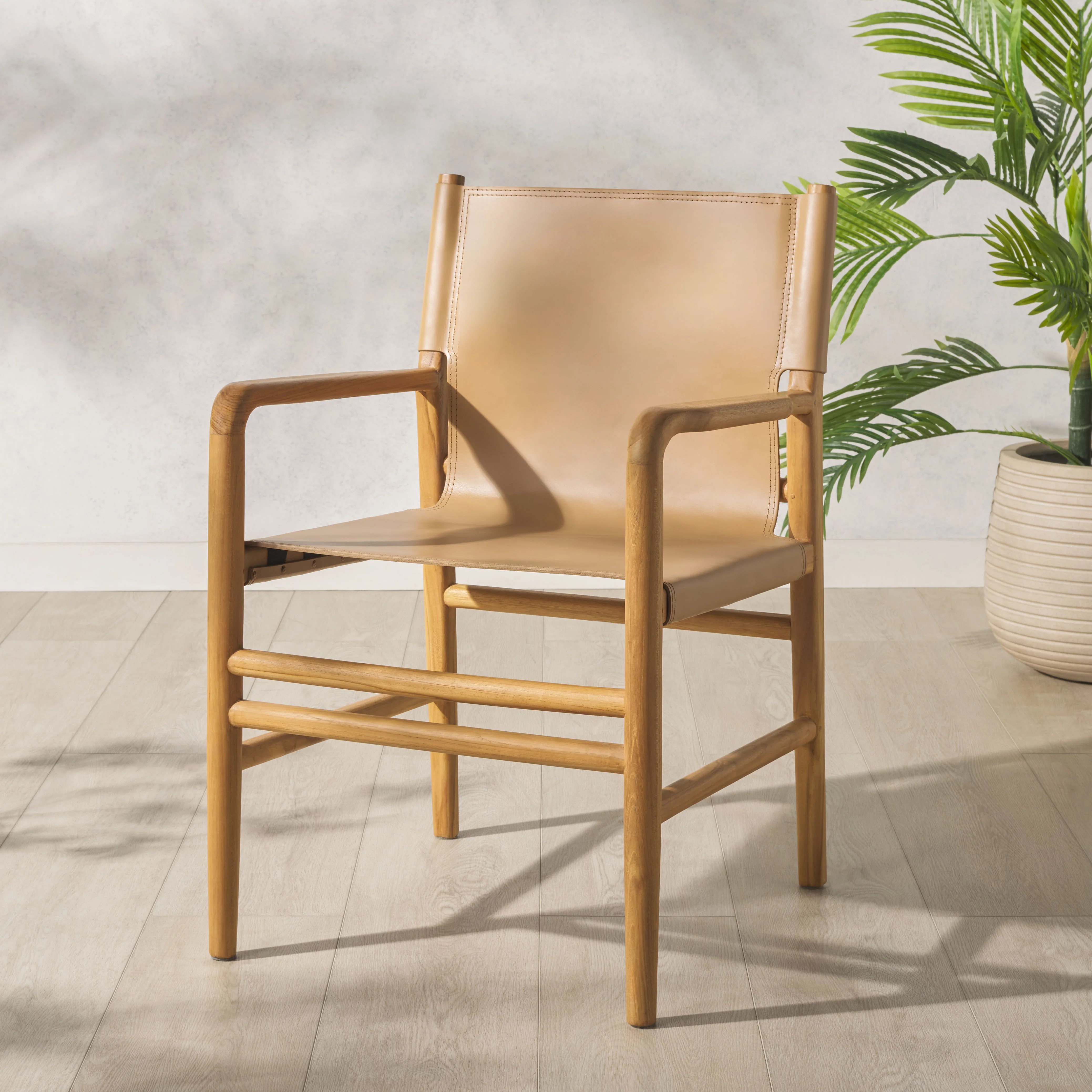 Cassaphina Leather Arm Chair - Image 23