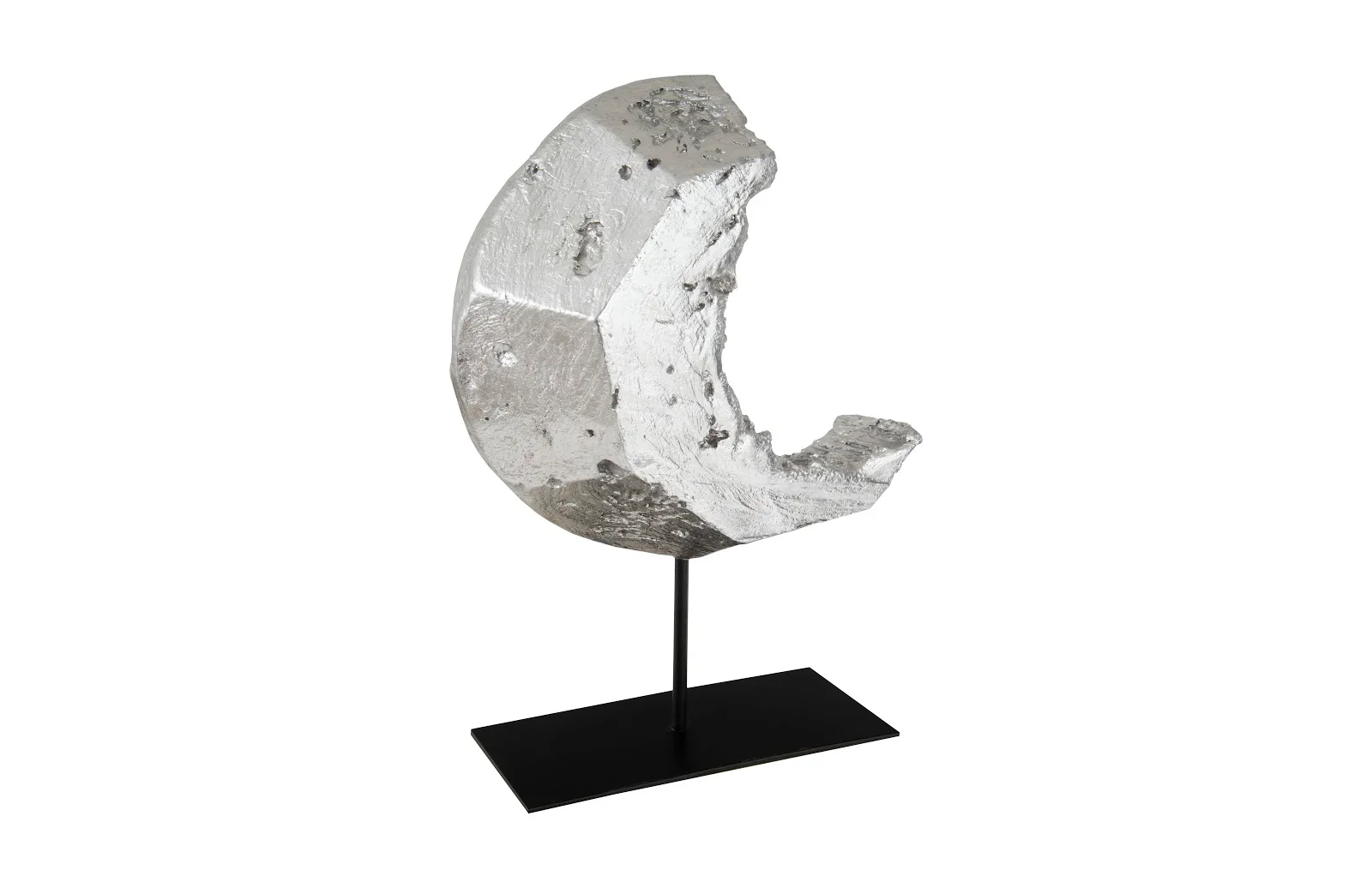 Cast Eroded Wood Circle on Stand - Image 2