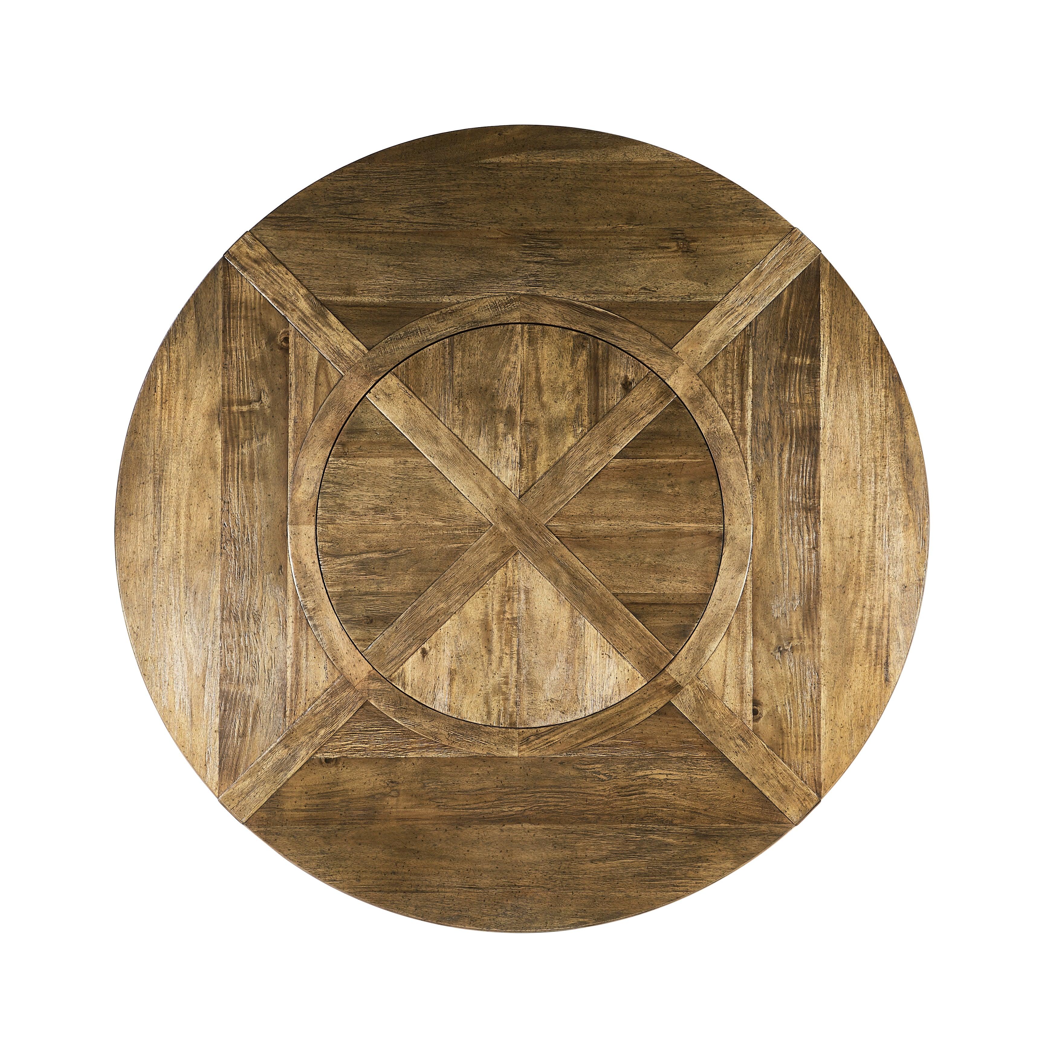 Casually Country Round 72" Solid Wood Dining Table - Image 3