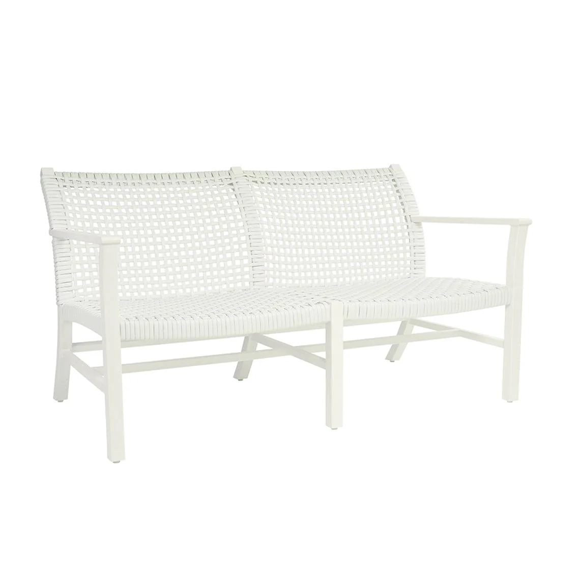 Catherine Club Settee Aluminum