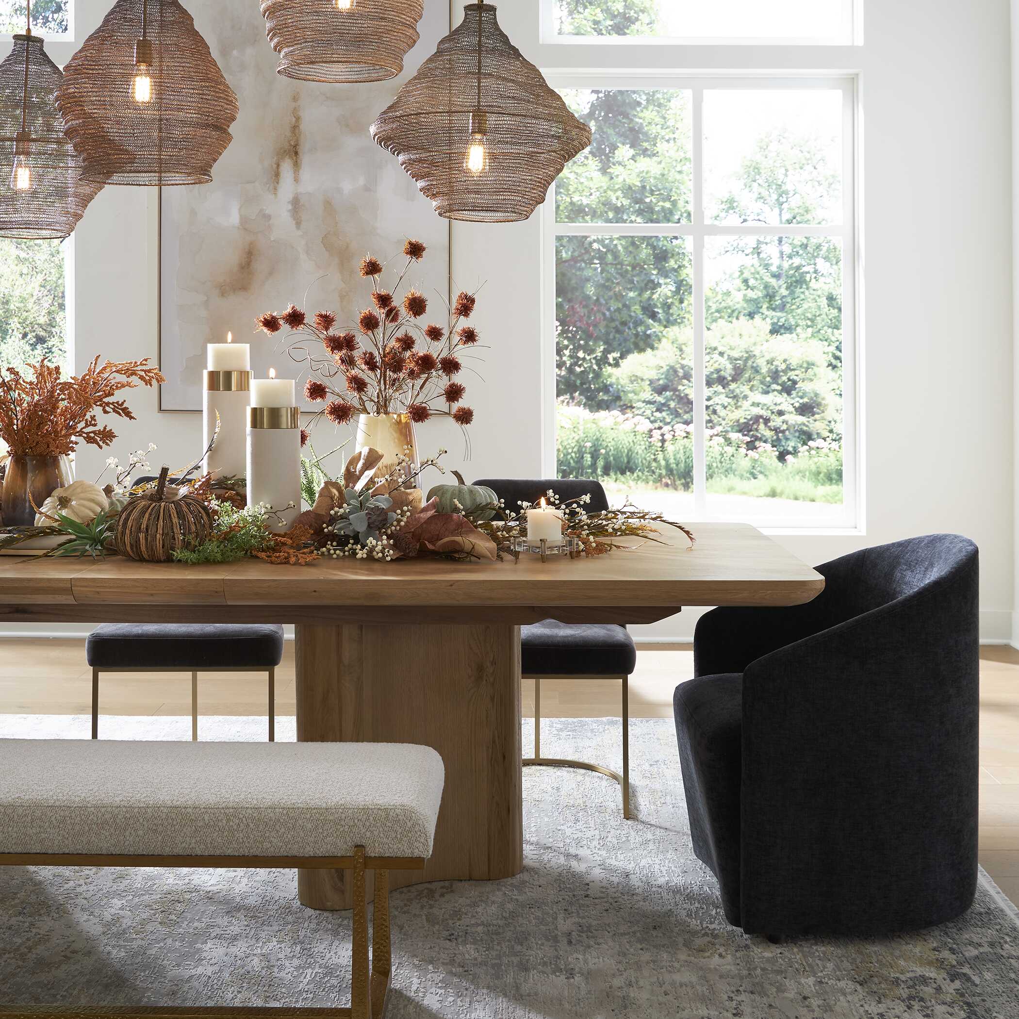Cecelia Oak Dining Table - Image 4