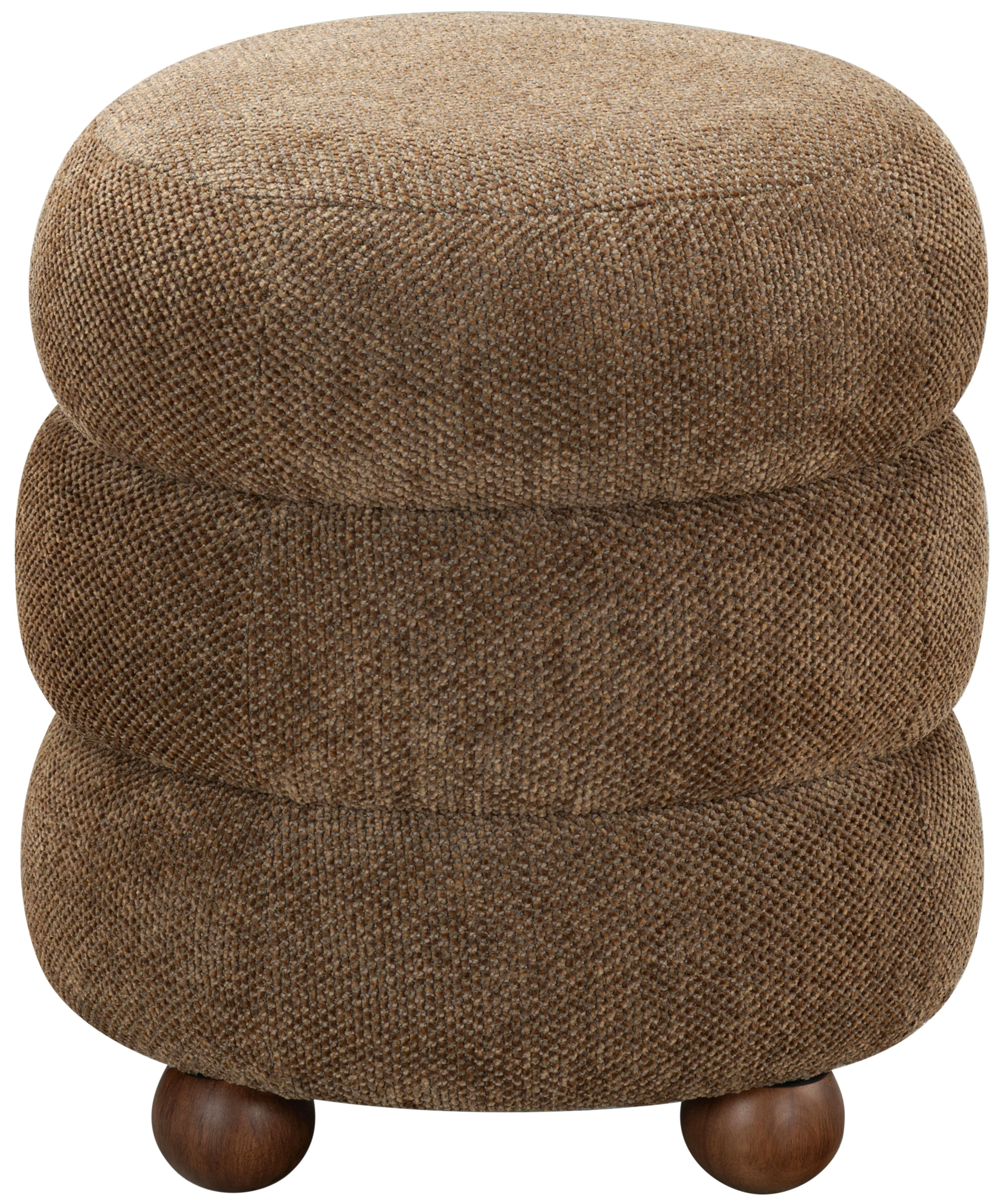 Cecelia Round Channel Tufted Ottoman - Image 10