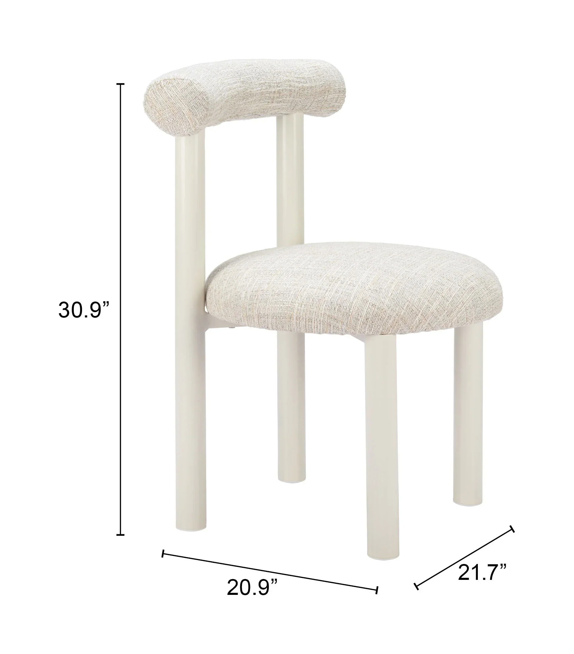 Ceres Dining Chair Beige - Image 5