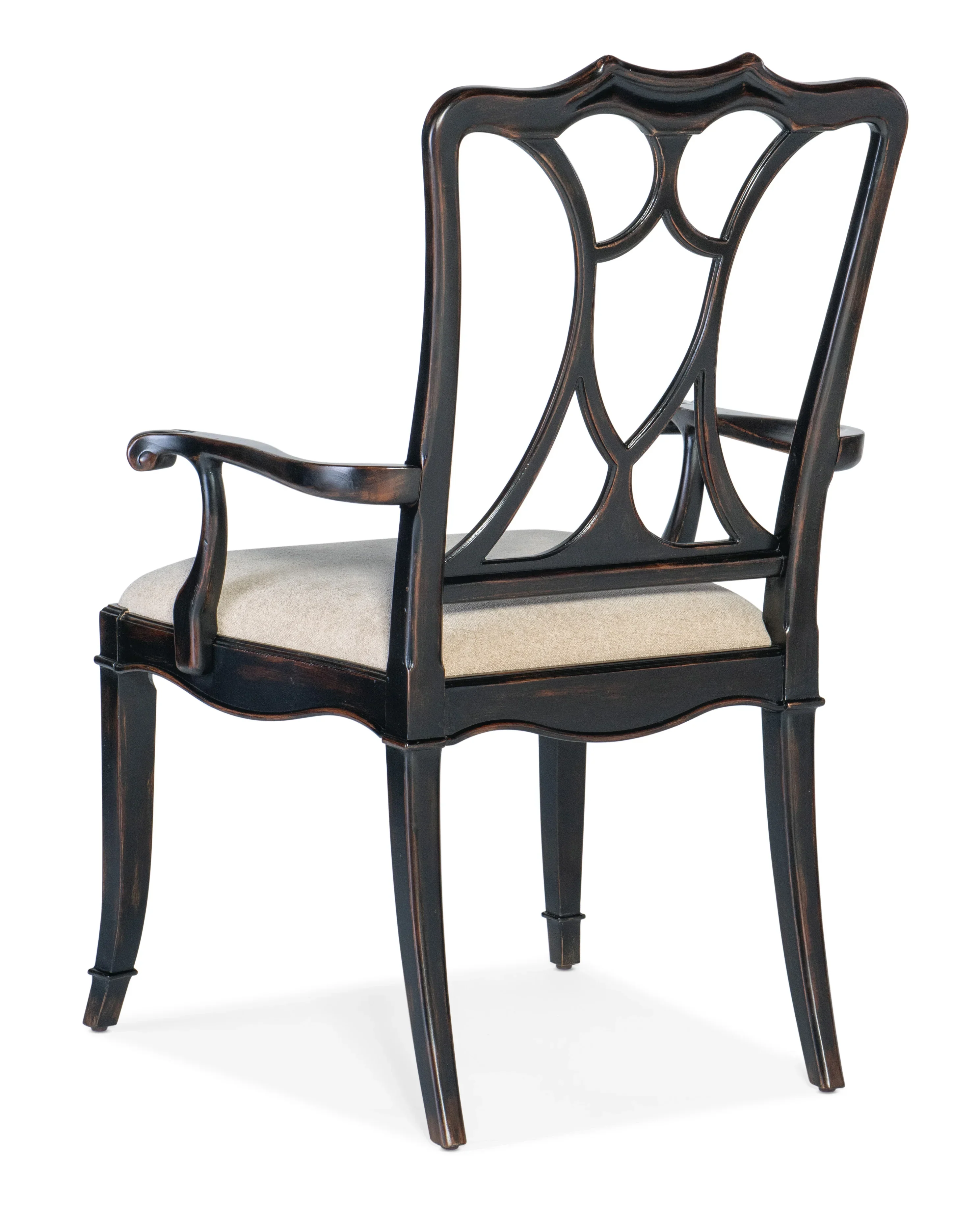 Charleston Upholstered Seat Arm Chair - Set of 2 - Image 2