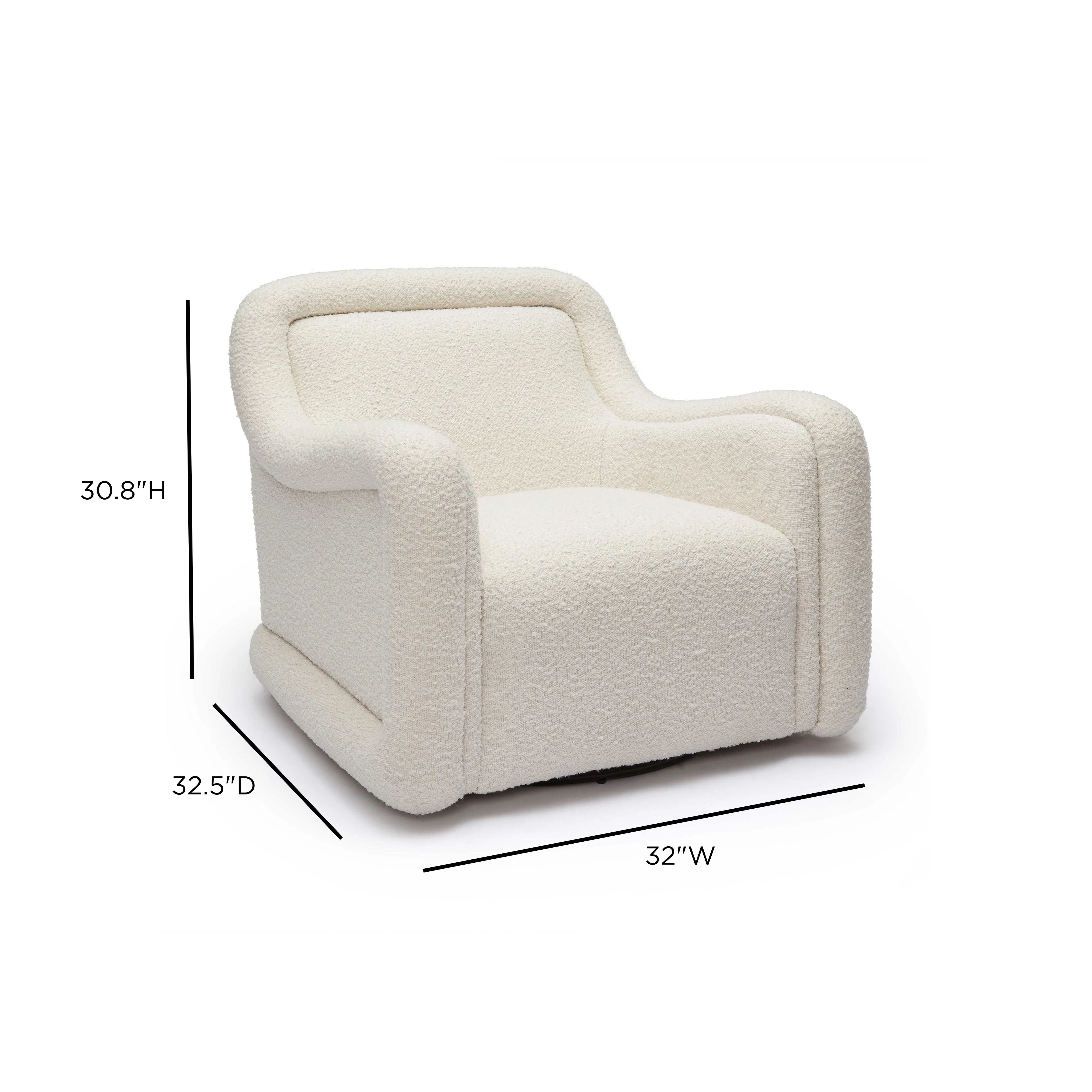 Charli Performance Boucle Swivel Chair - Image 6