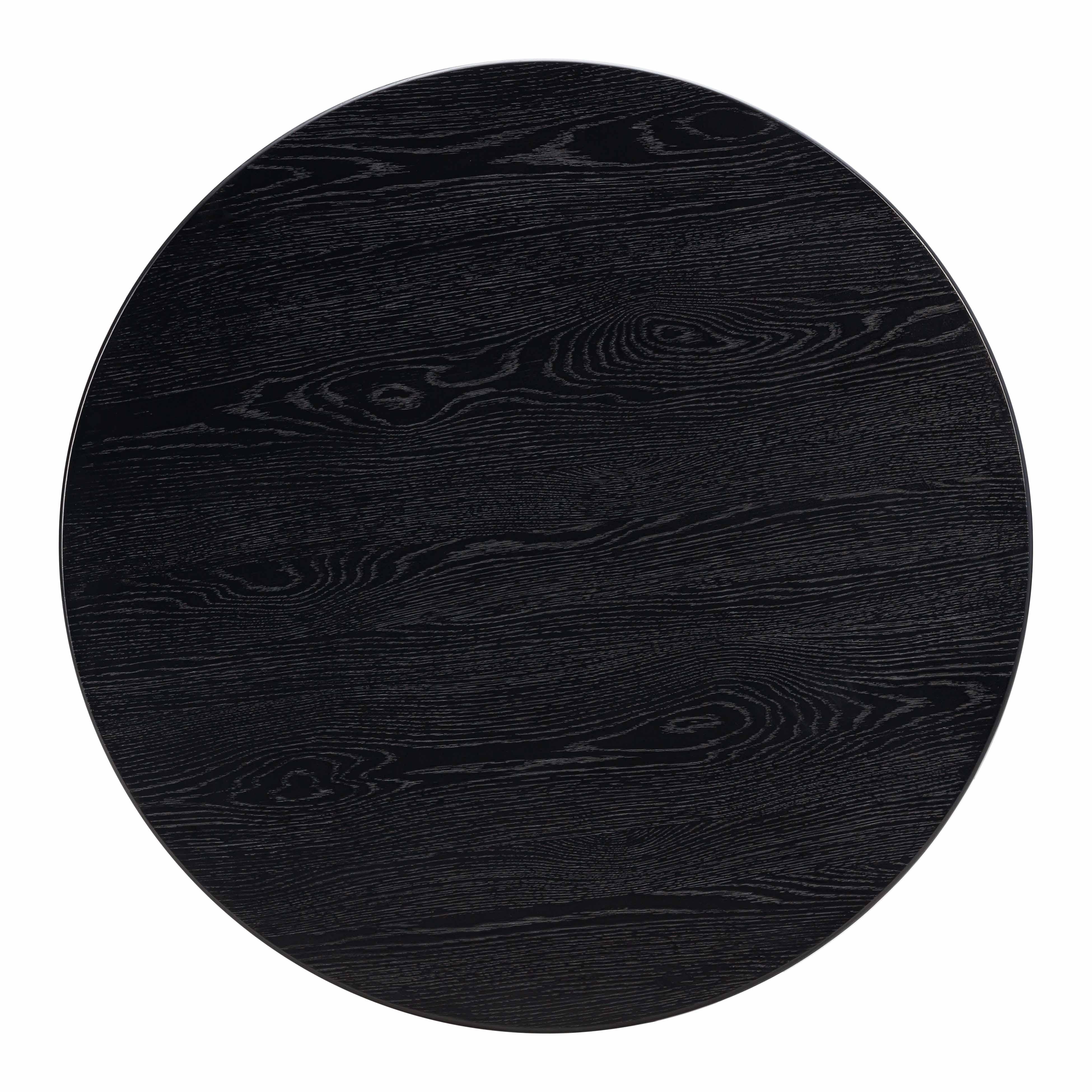 Chelsea Black Oak Round Dining Table - Image 6