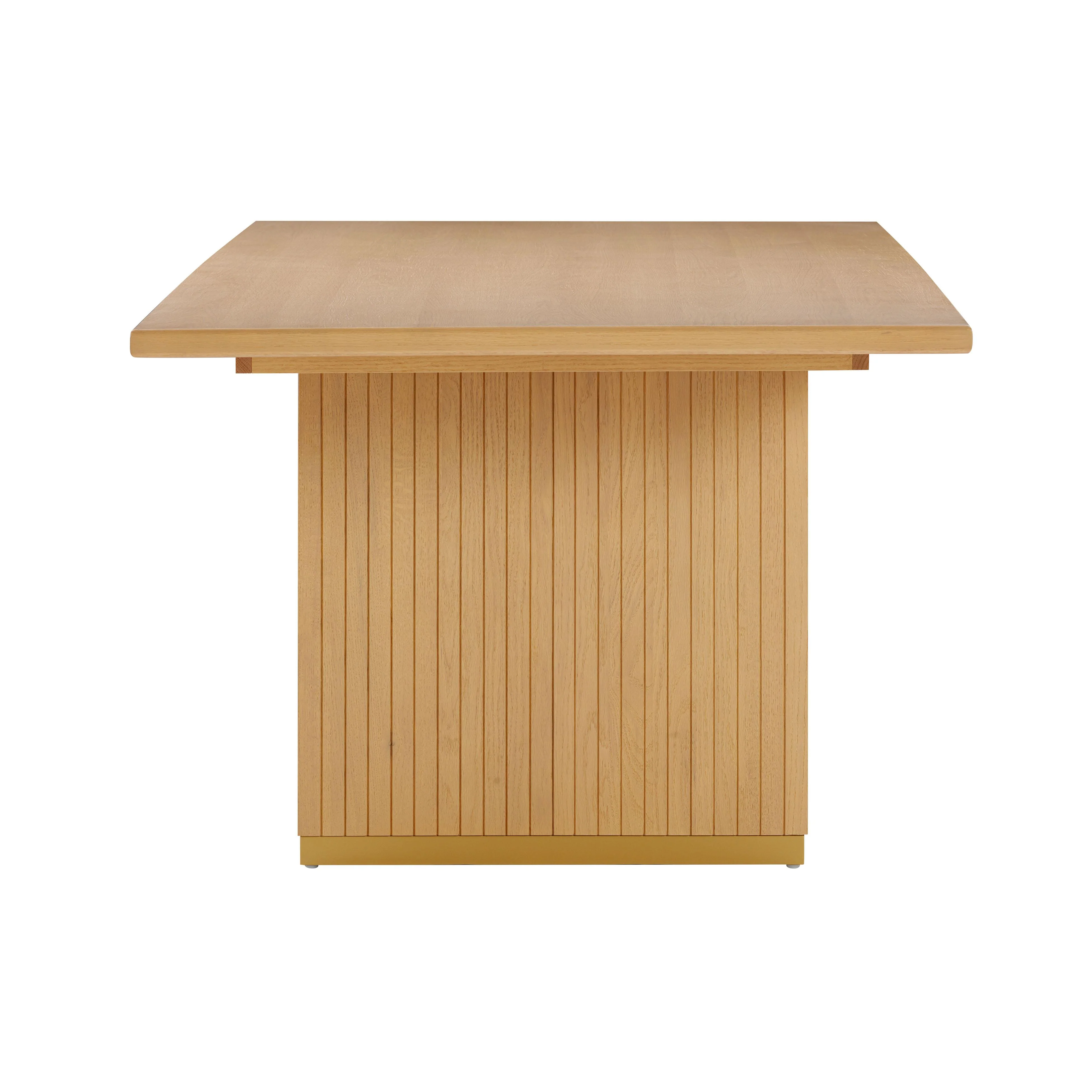 Chelsea Natural Oak Wood Rectangular Dining Table - Image 4