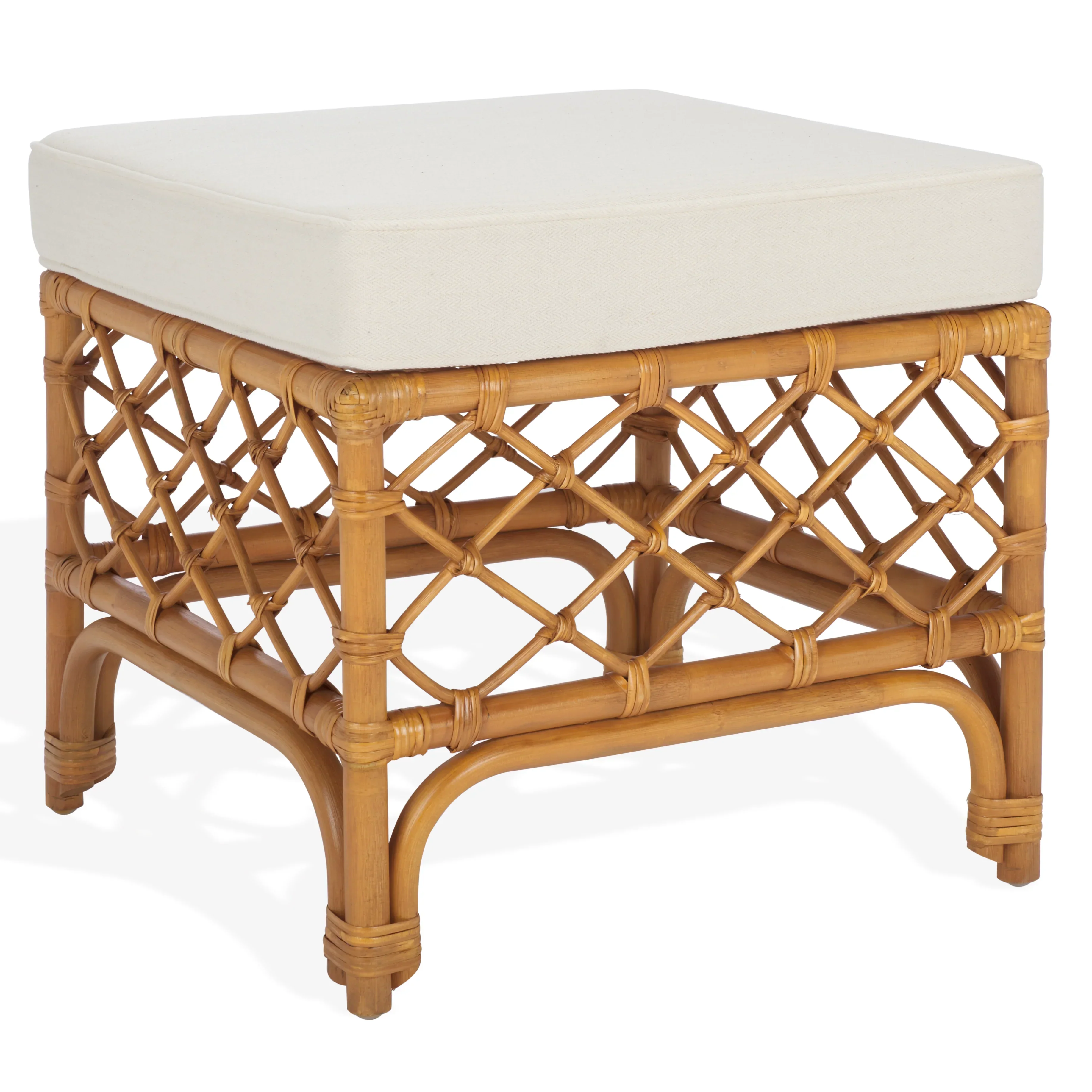Cherilynn Rattan Pole Ottoman - Image 3