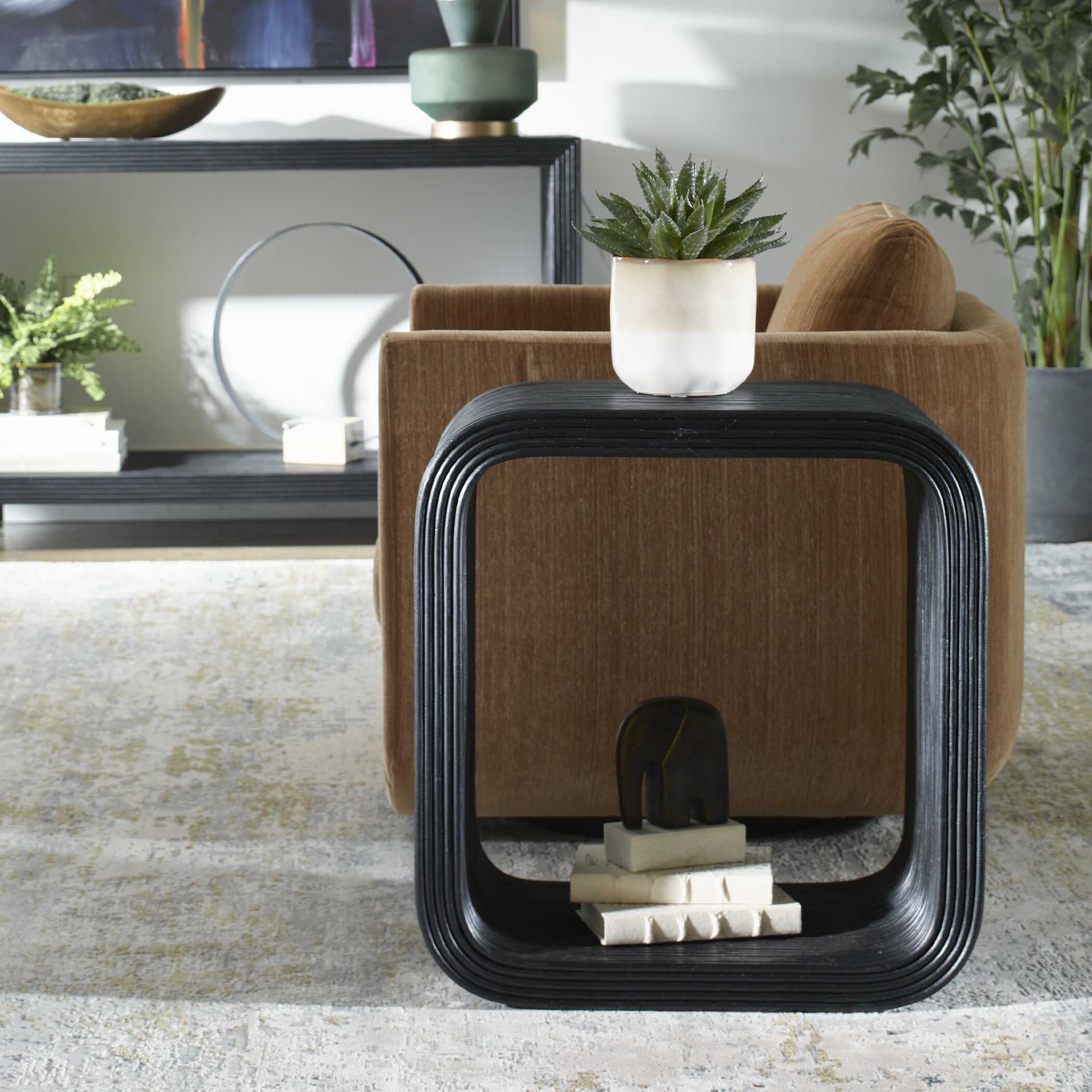 Compton Rattan Side Table - Image 2