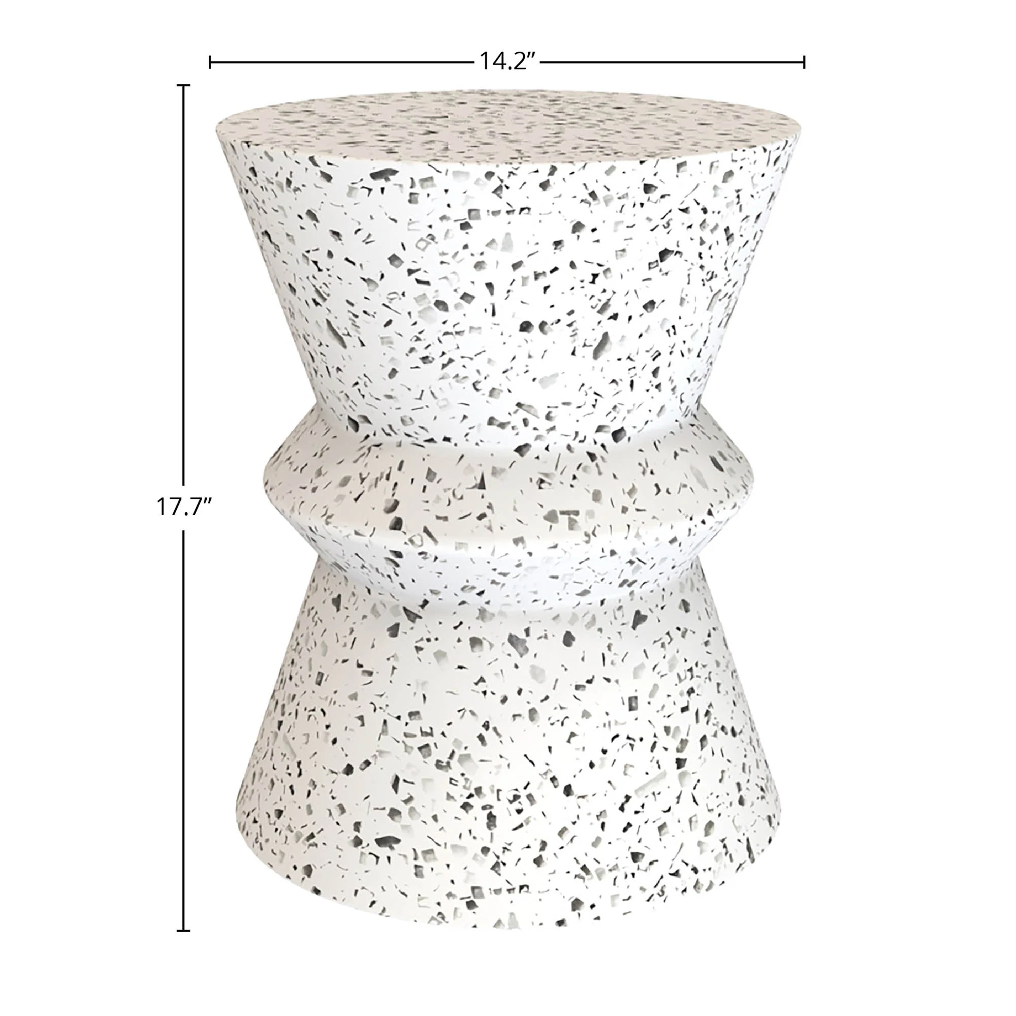 Concrete Hourglass Side Table - Image 12