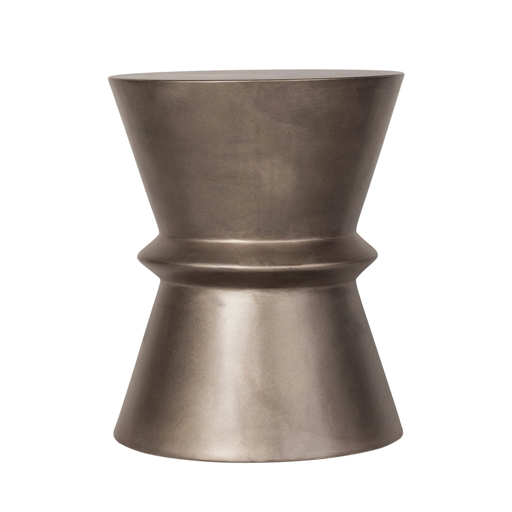 Concrete Hourglass Side Table - Image 4