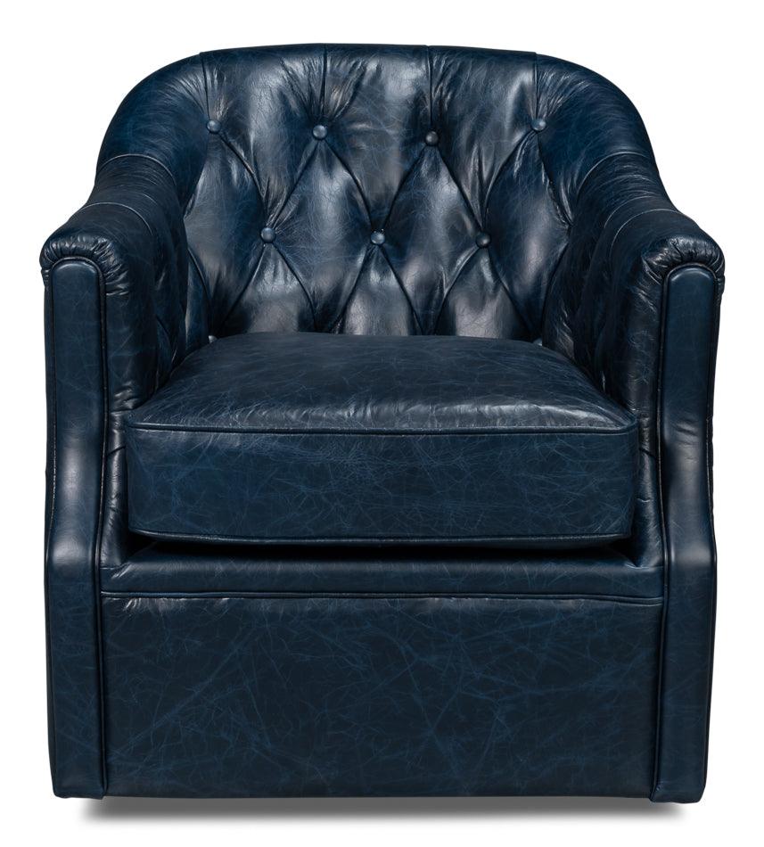 Coolidge Leather Swivel Chair - Image 2