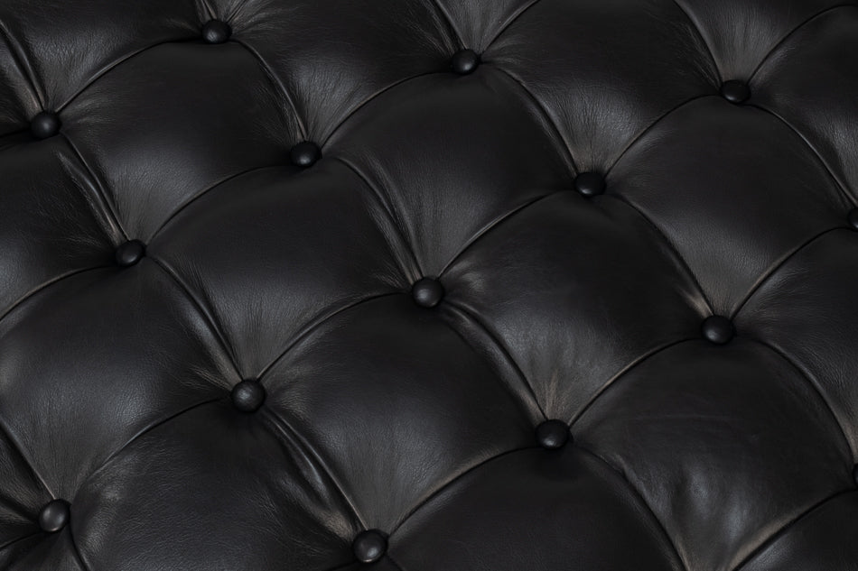 Corbet Cocktail Ottoman Onyx Black Lthr - Image 6