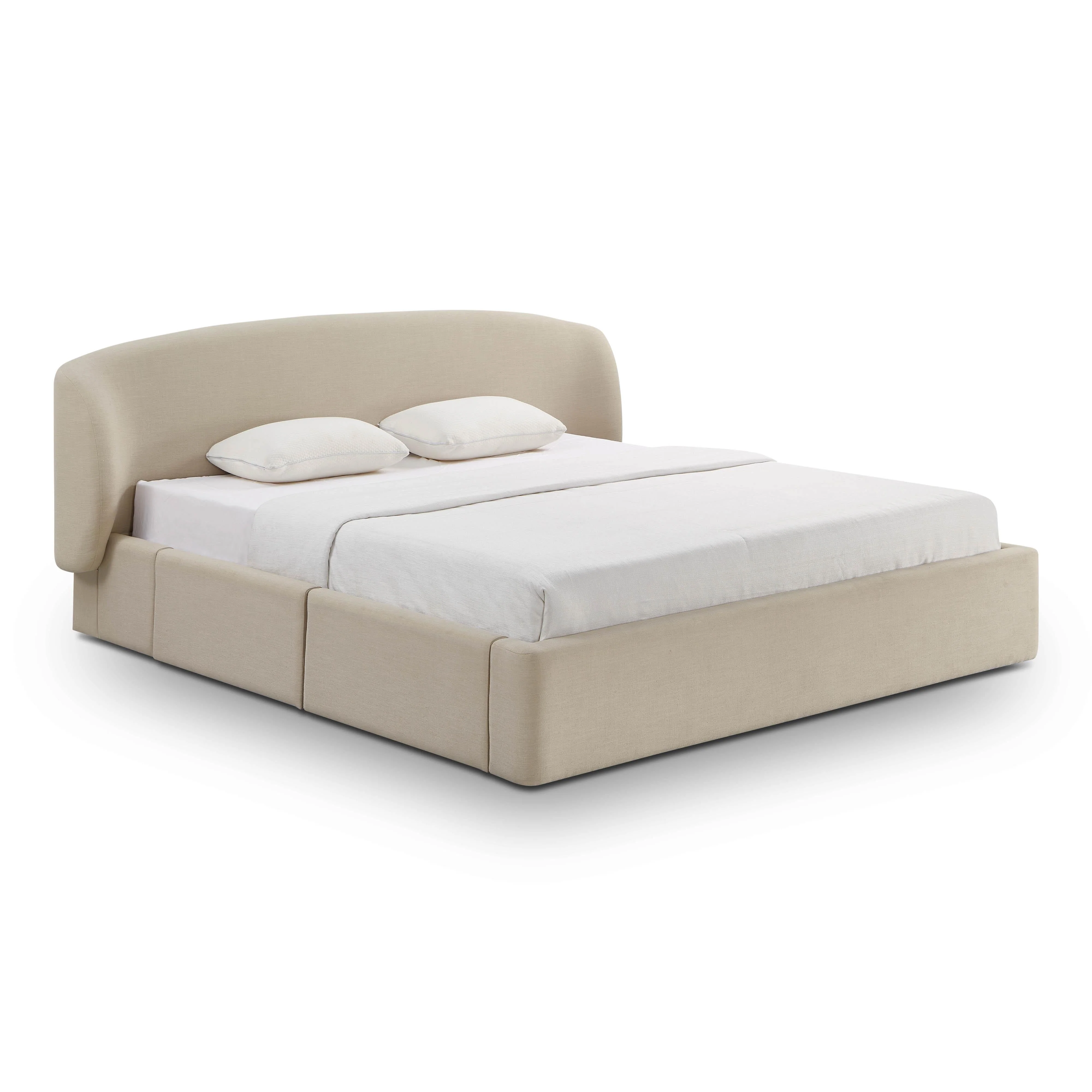 Corey Upcycled Performance Linen Storage Bed - Image 10