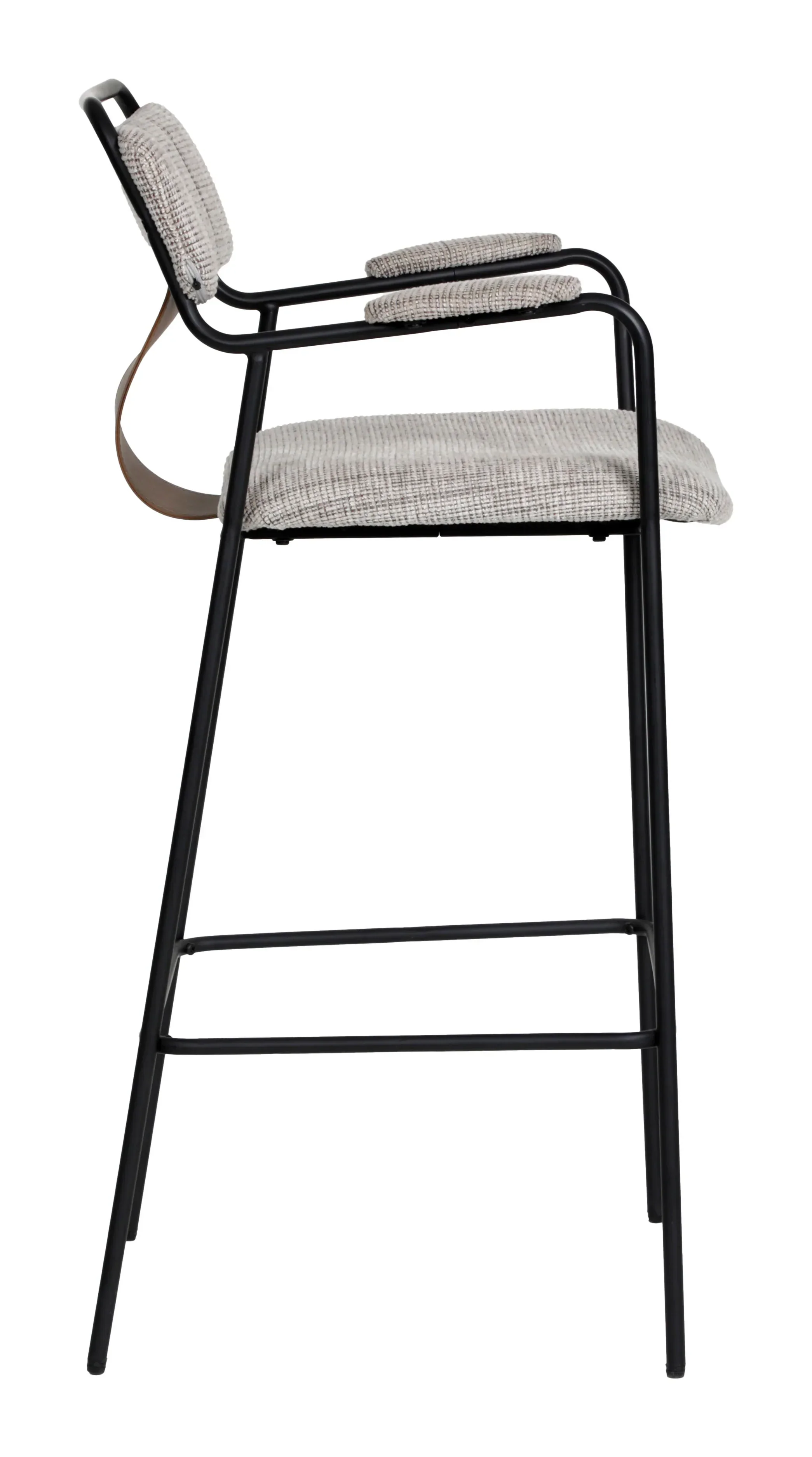 Couva Barstool (Set of 2) Gray Tweed - Image 2