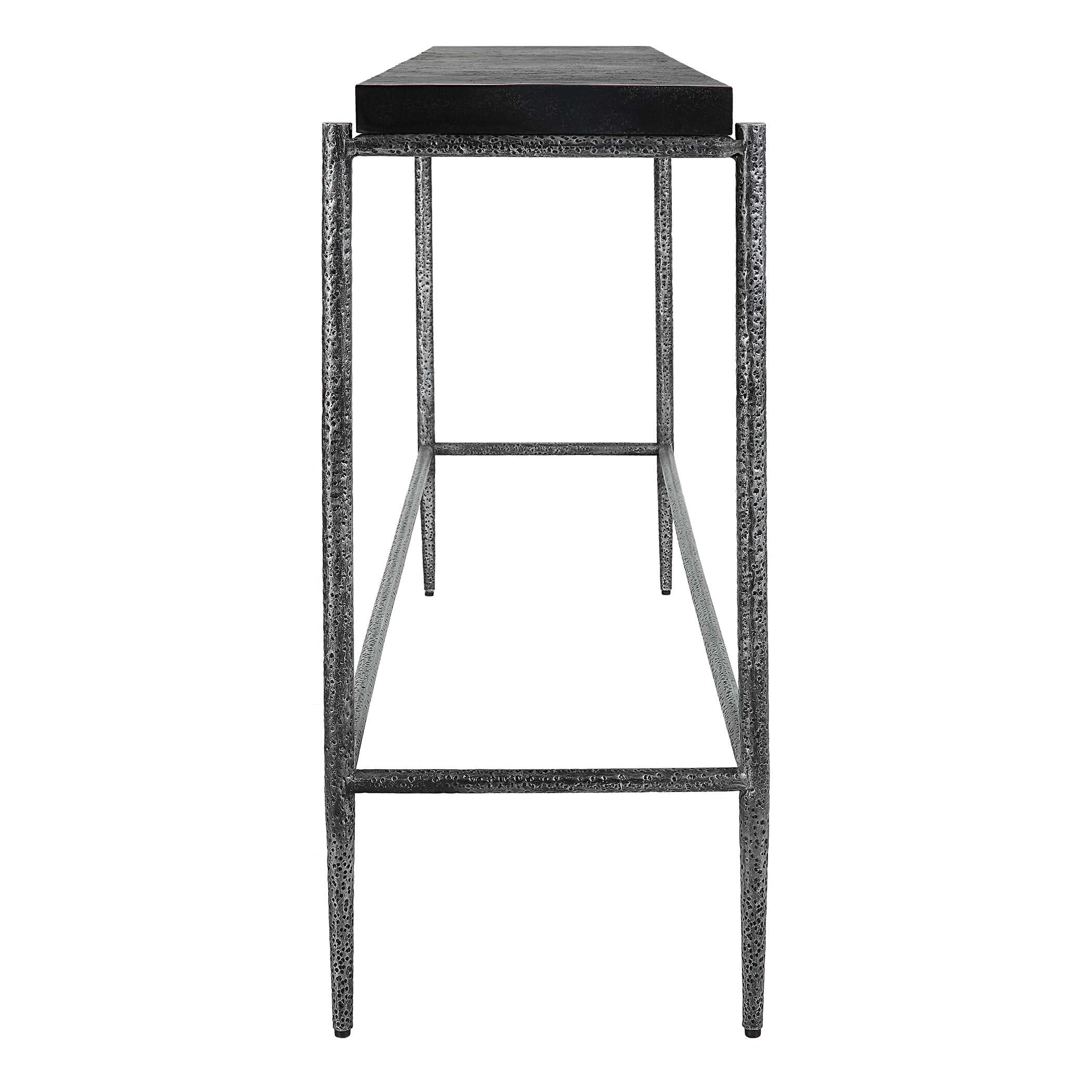 Crescendo Black Concrete Console Table - Image 5