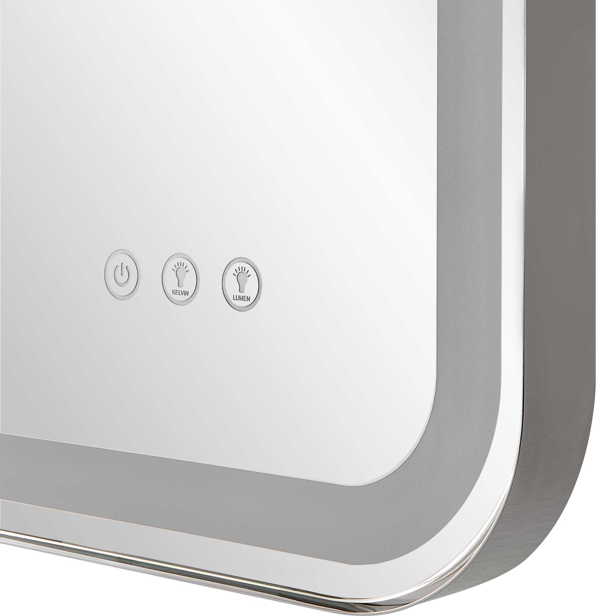 Crofton Lighted Nickel Vanity Mirror - Image 10