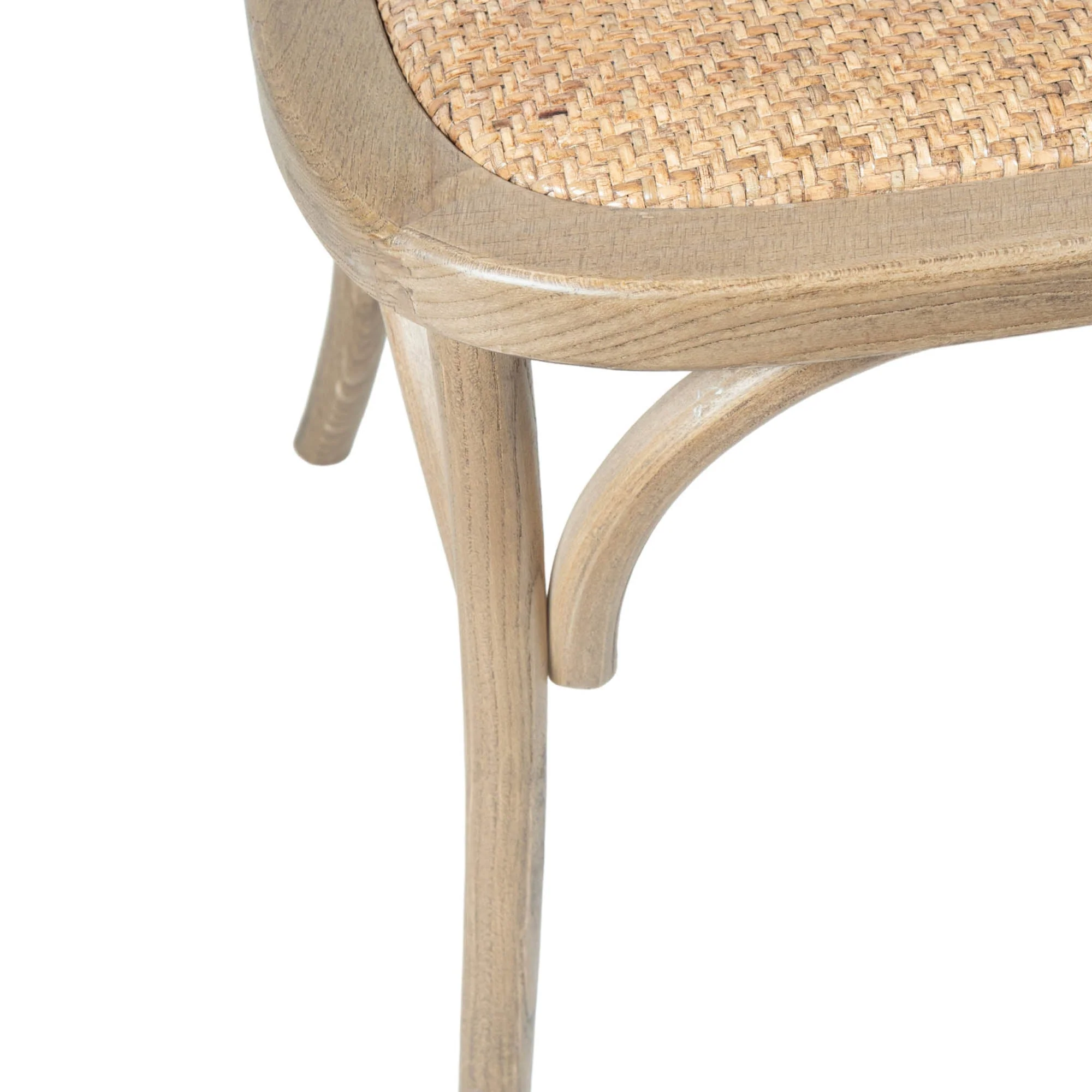 Cross Back Chair w/ Rattan Seat - Image 18