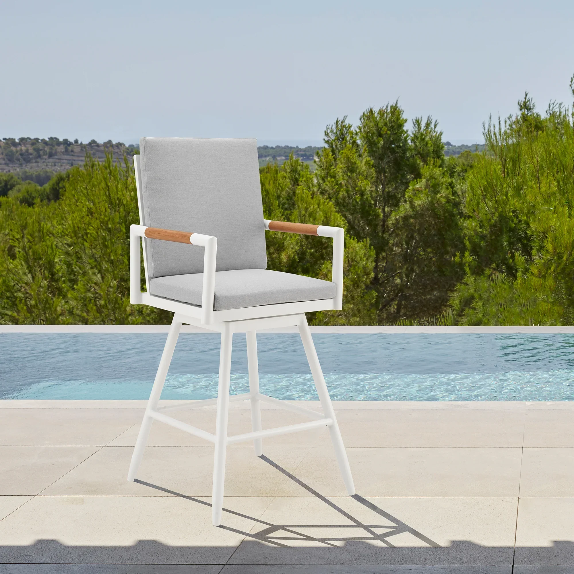 Crown Outdoor Counter Stool - Set of 2 - Image 10
