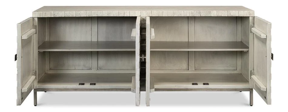 Cubist Four Door Sideboard - Image 3