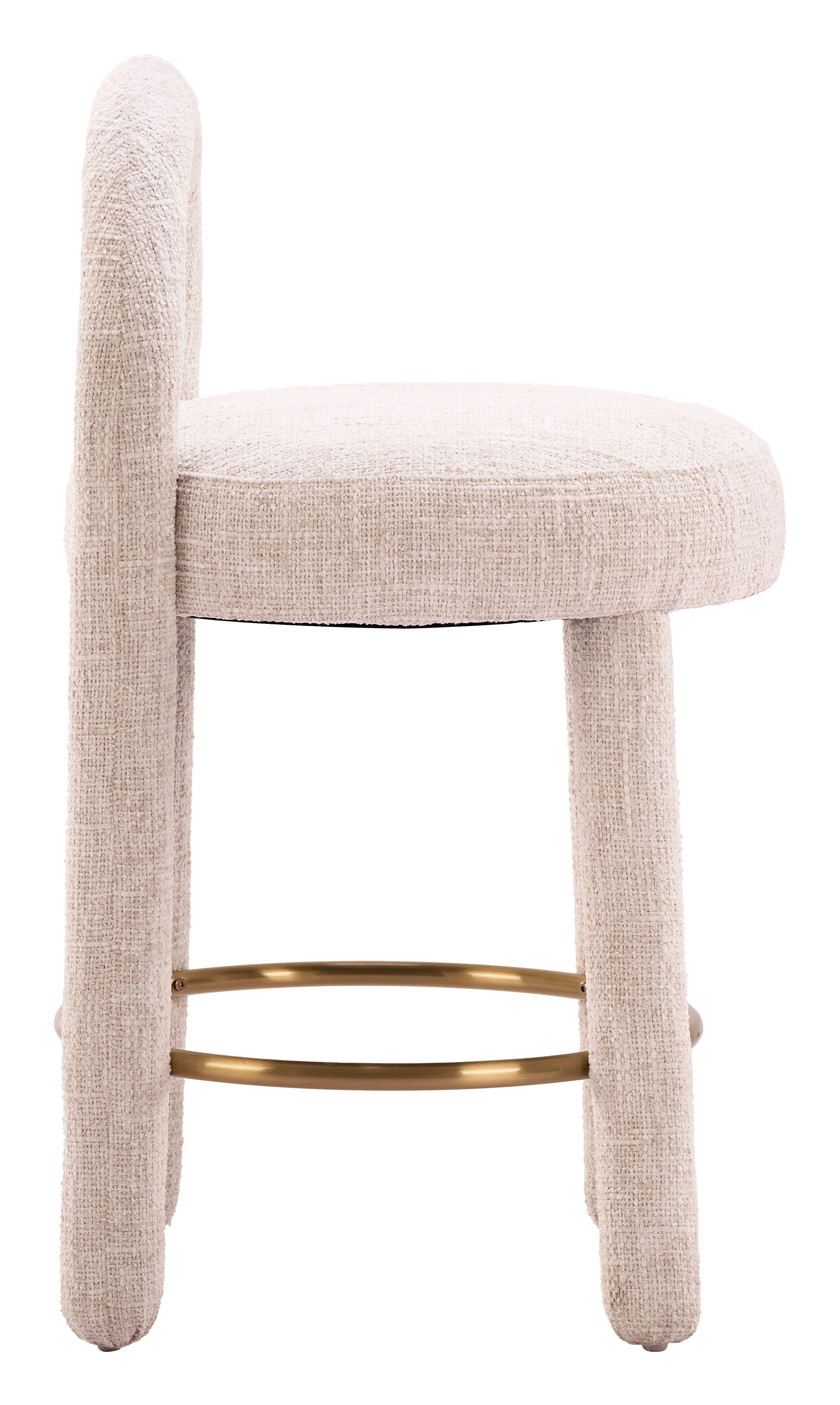 Curco Counter Stool (Set of 2) Beige - Image 2