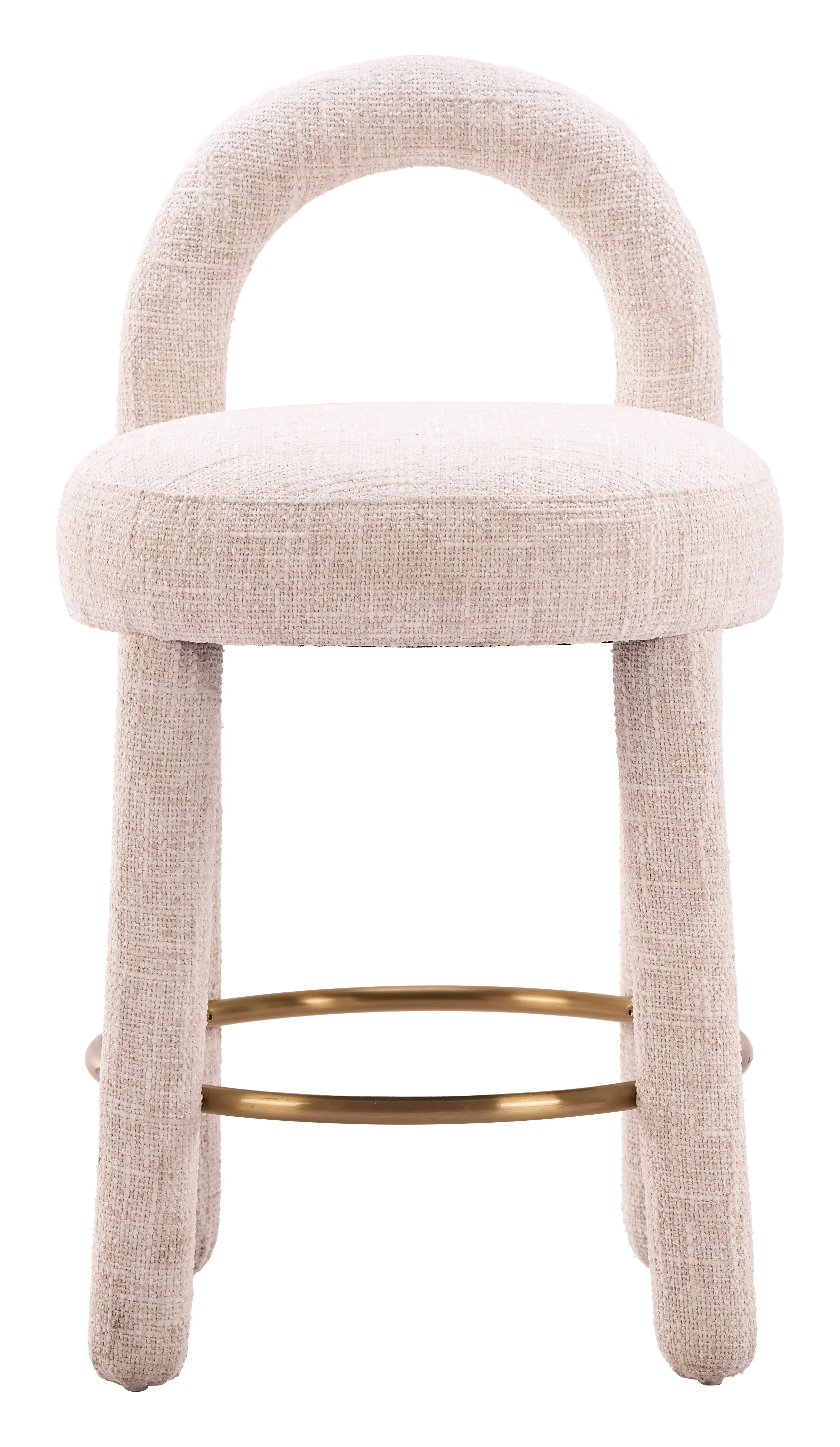 Curco Counter Stool (Set of 2) Beige - Image 3