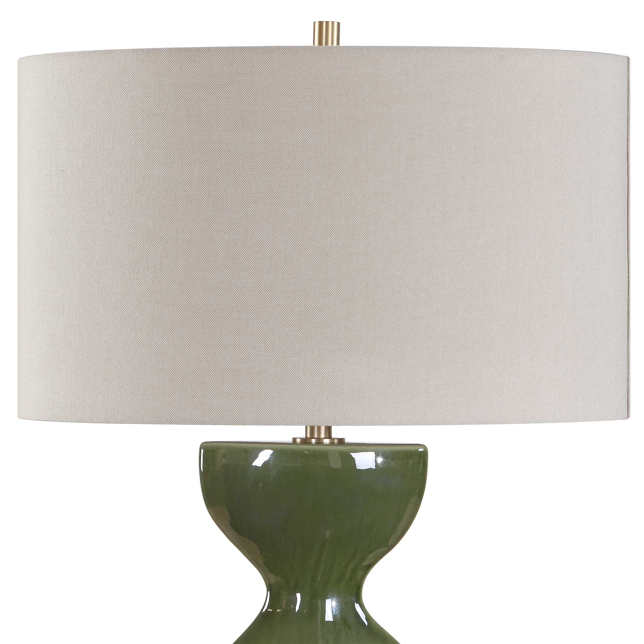 Curhan Green Glaze Table Lamp - Image 6