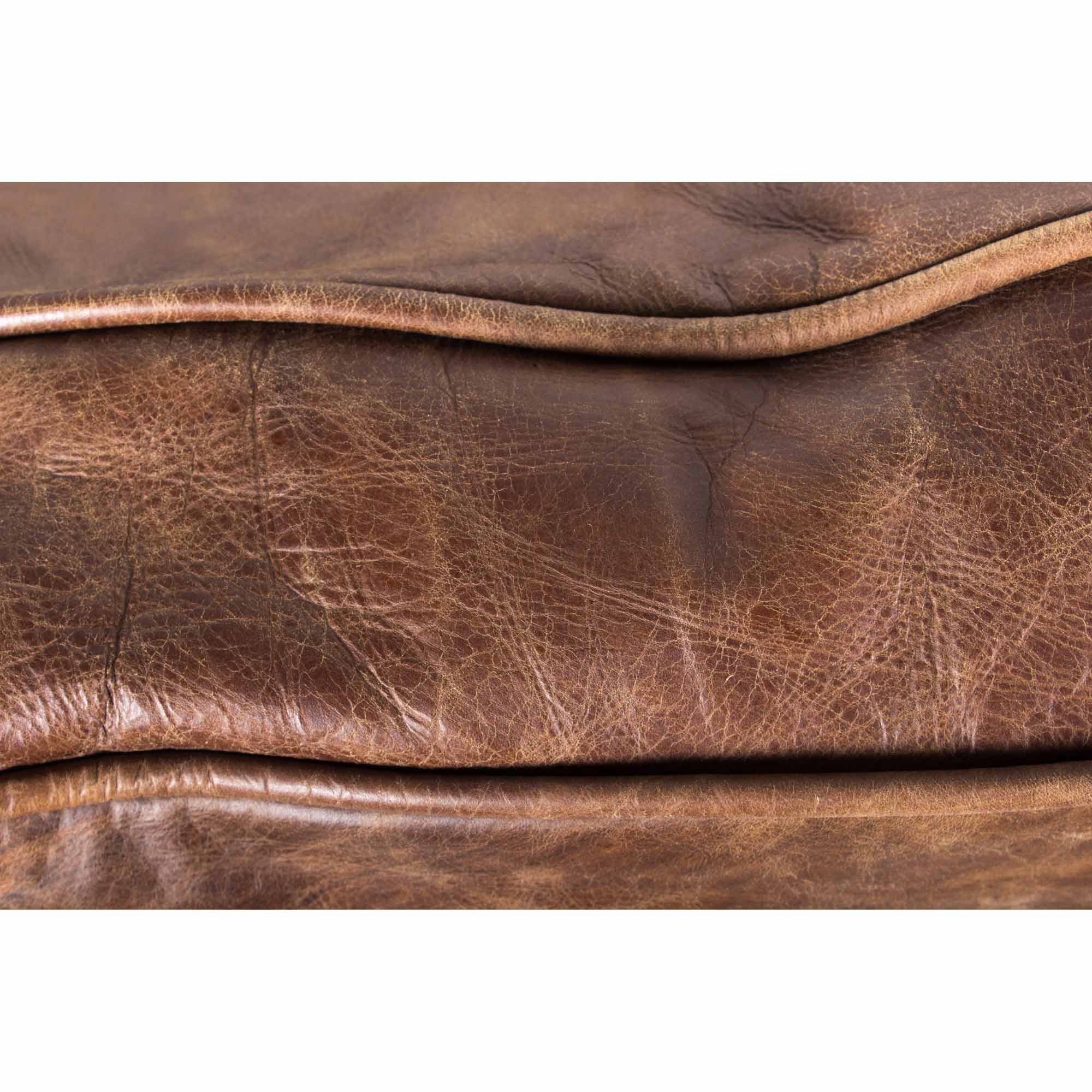 Darlington Sofa Grazed Brown Leather - Image 10