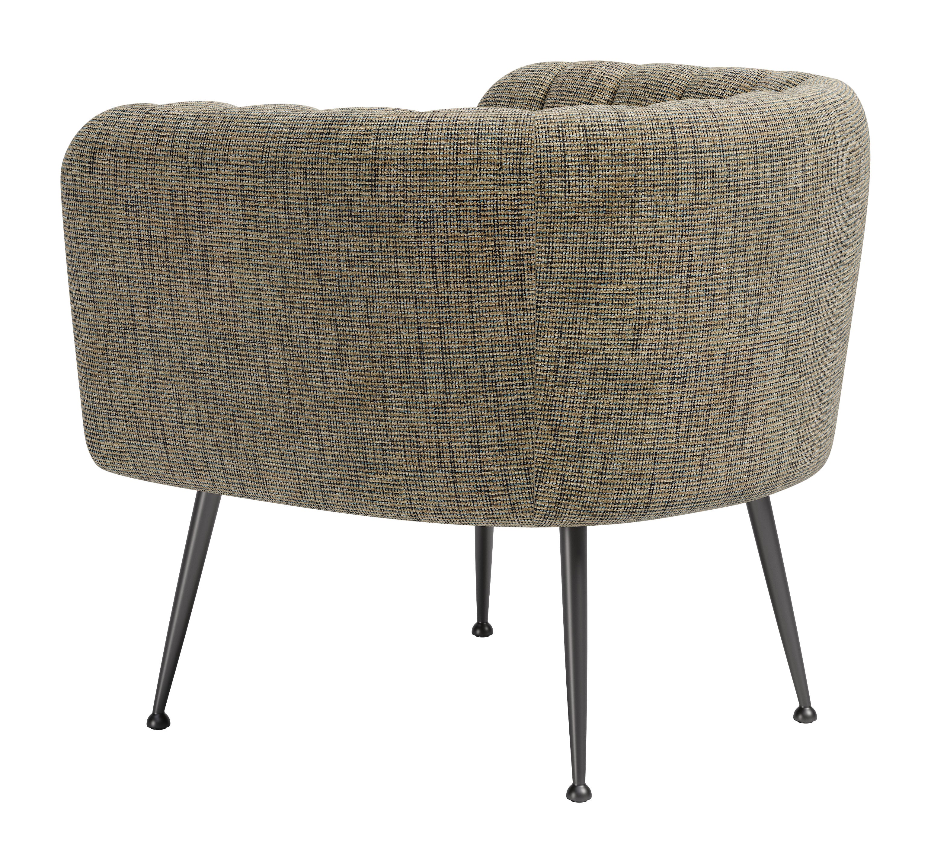 Deco Accent Chair Green Tweed - Image 5