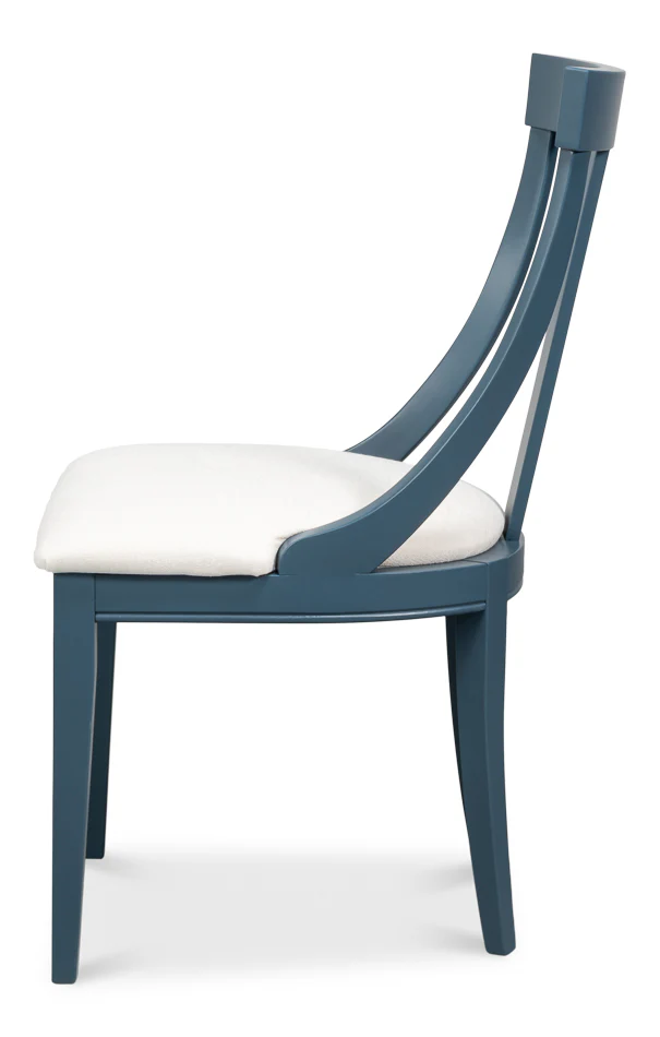 Deco Side Chair,S Blue, White - Image 3