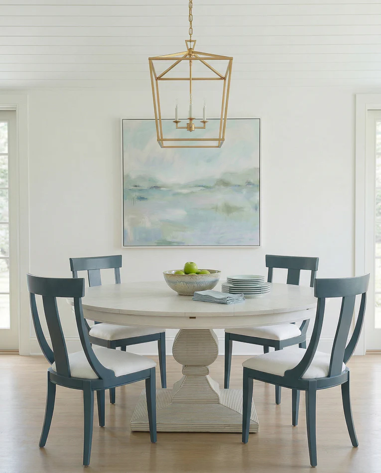 Deco Side Chair,S Blue, White - Image 8