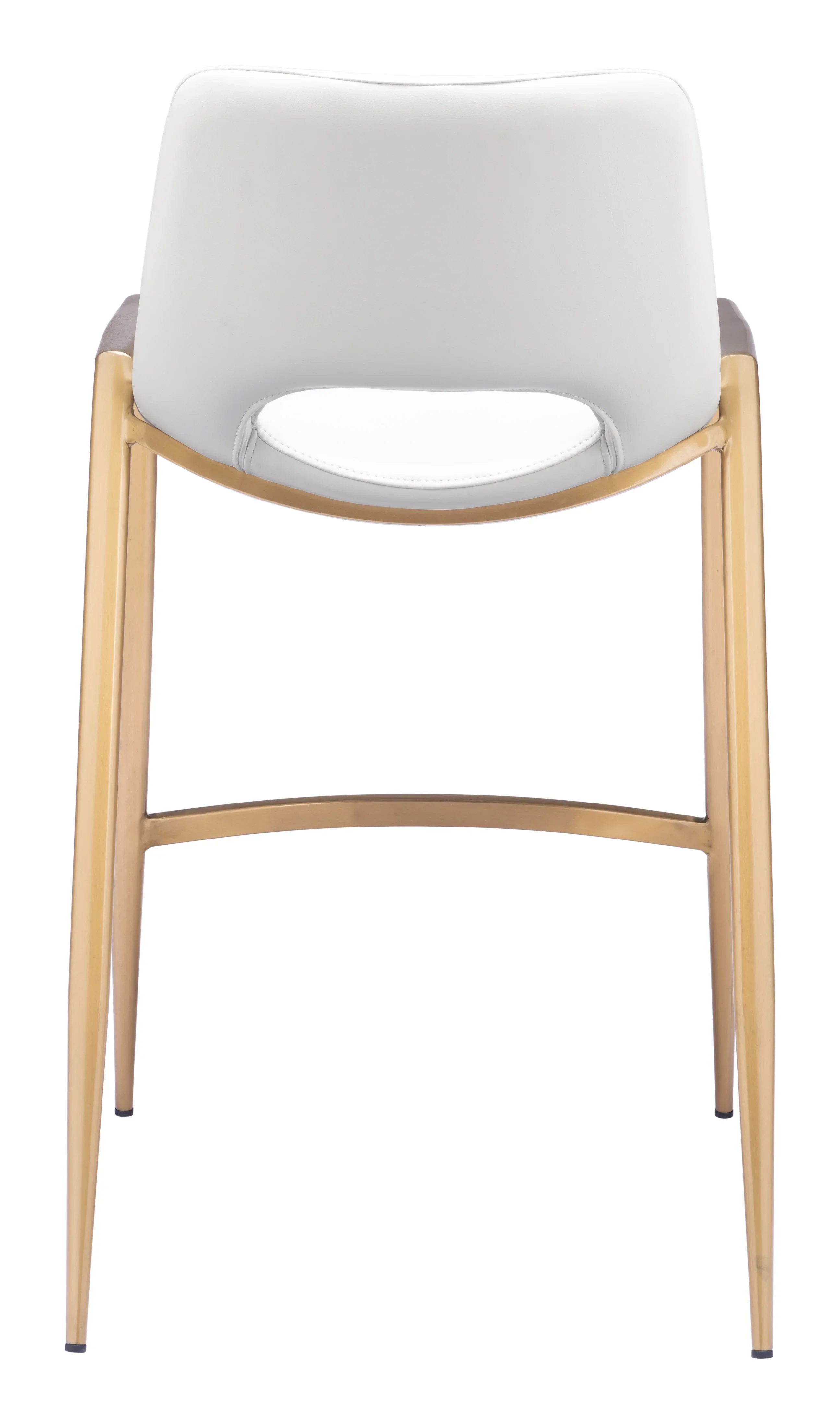 Desi Counter Stool (Set of 2) White & Gold - Image 6