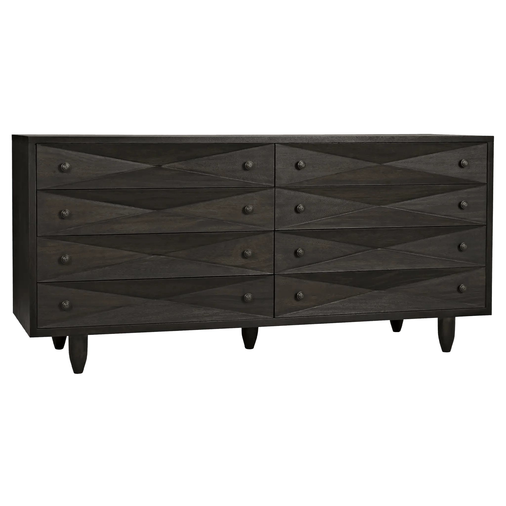 Diamond Double Sideboard, Ebony Walnut