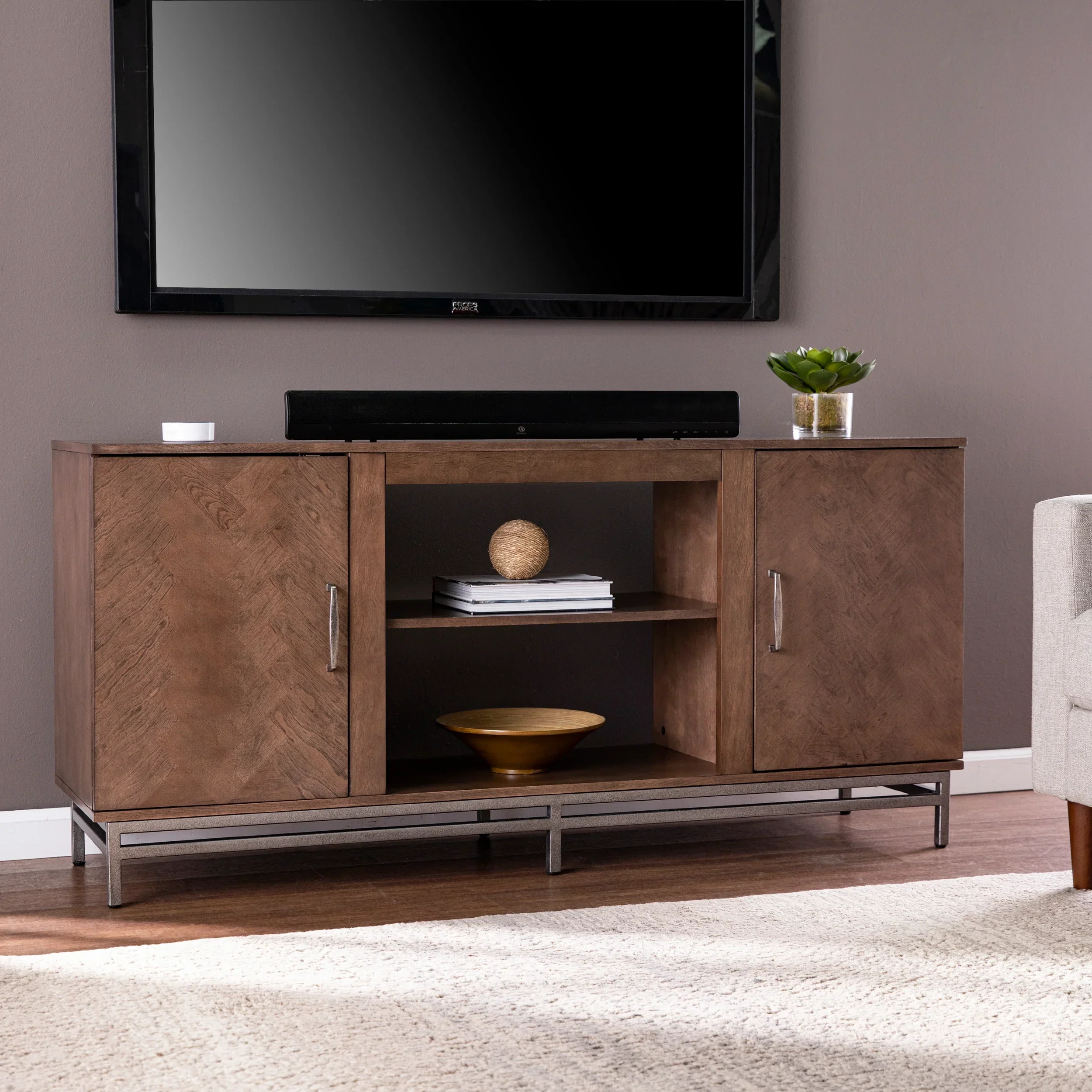 Dibbonly Media Stand w/ Storage - Image 2