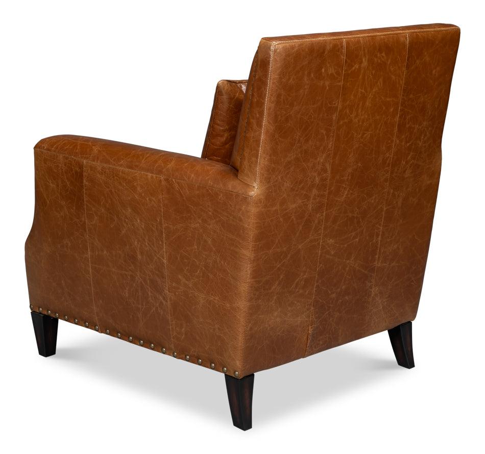 Dimity Distilled Leather Chair - Image 5