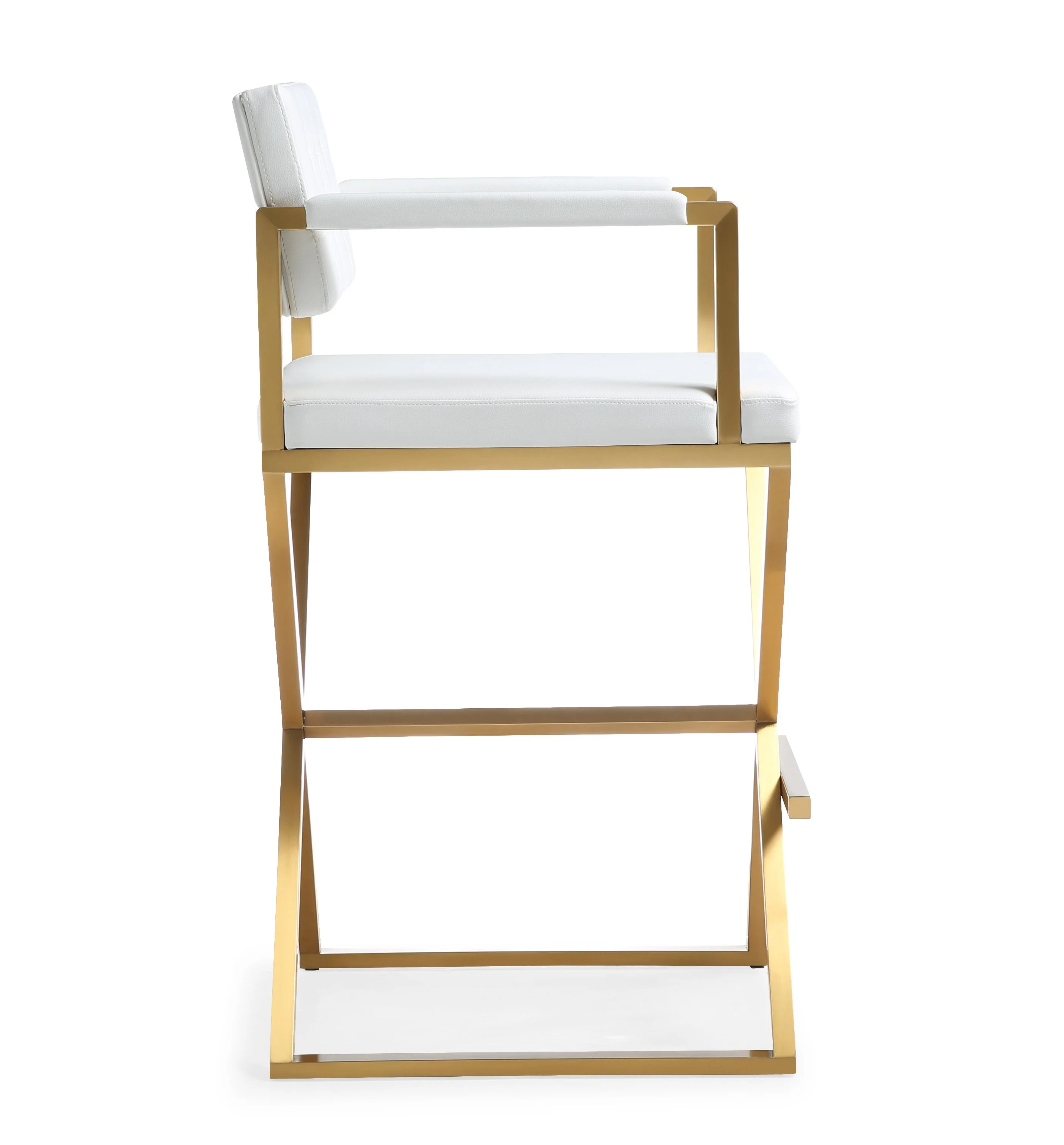 Director Gold Steel Barstool - Image 13