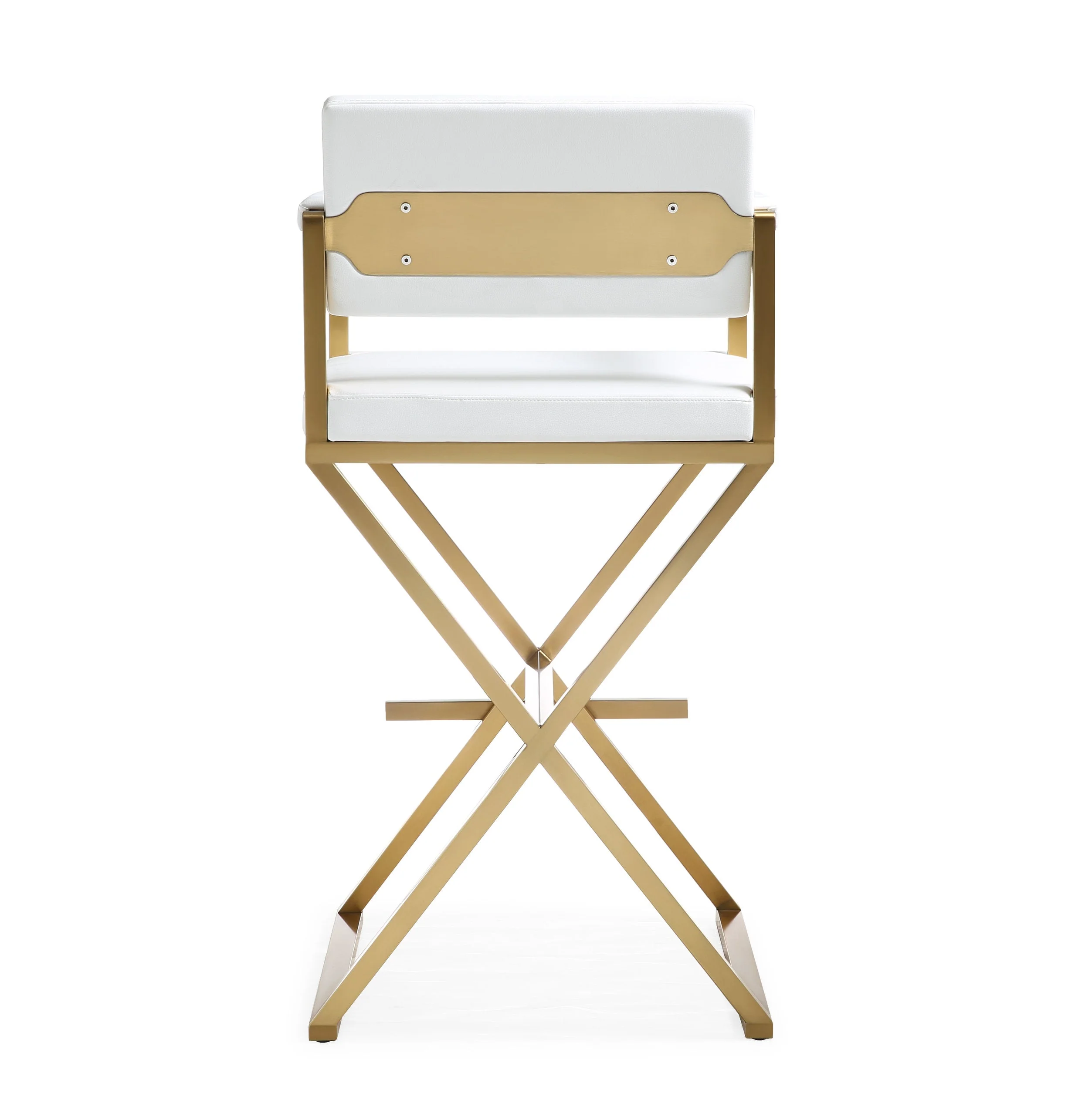 Director Gold Steel Barstool - Image 14