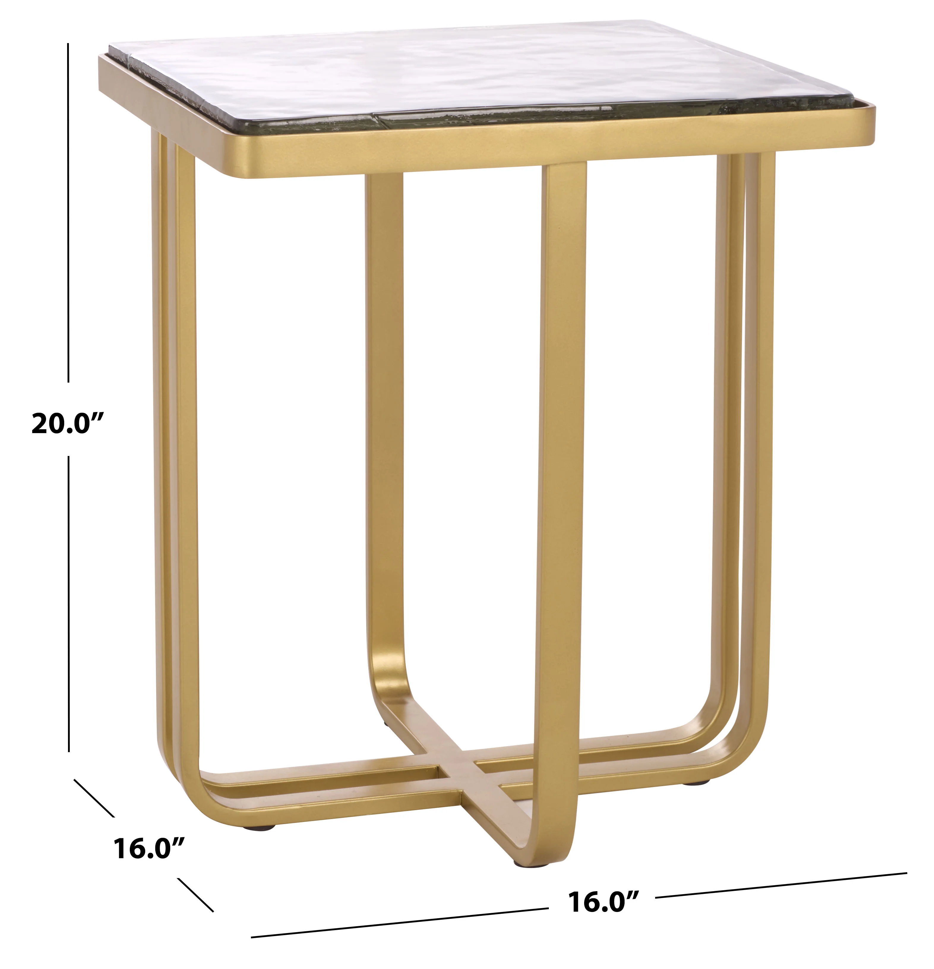 Dominic Cast Glass Top Accent Table - Image 6