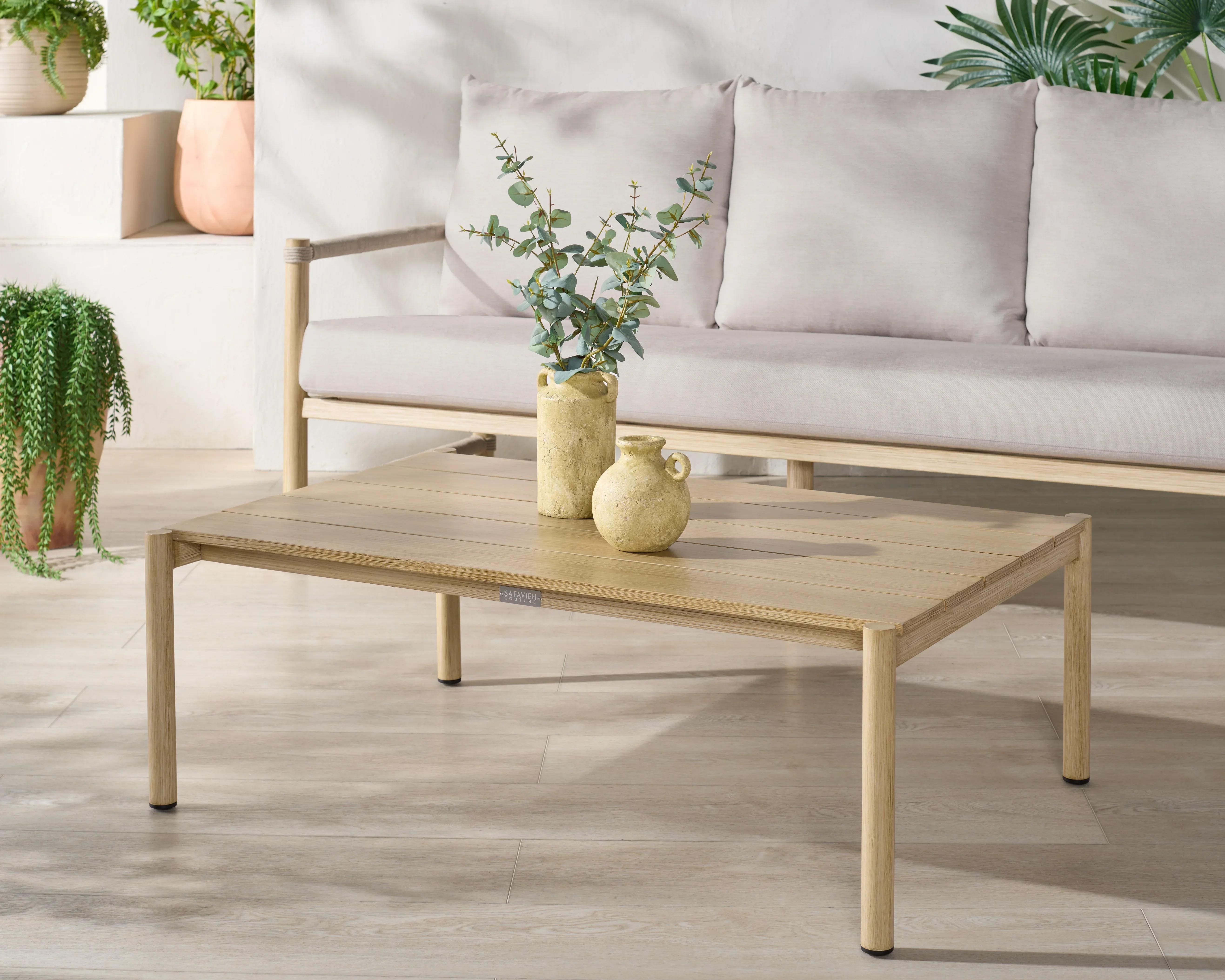 Dorianna Aluminum Patio Coffee Table - Image 2