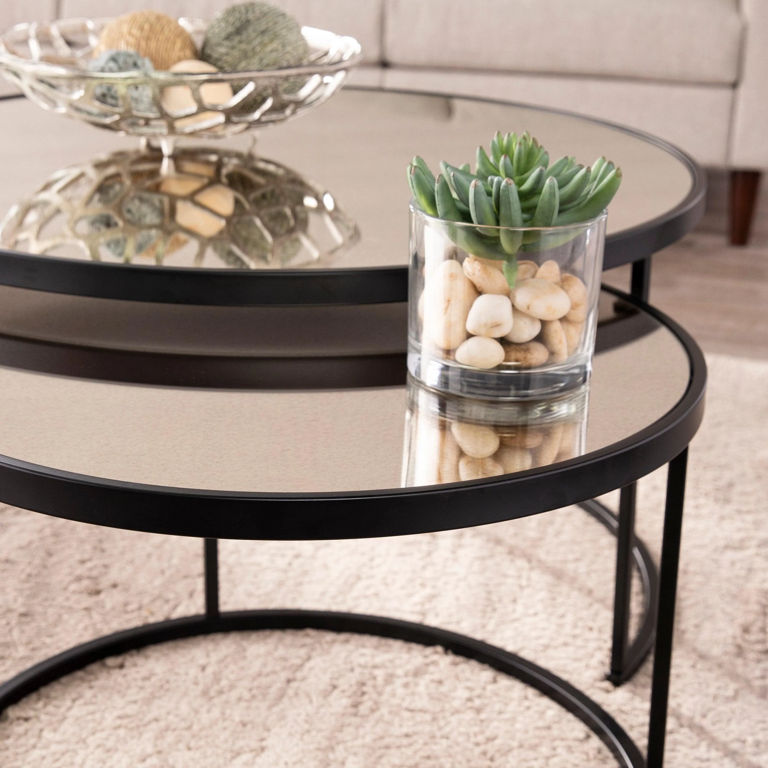 Downham Nesting Coffee Tables - 2pc Set - Image 6